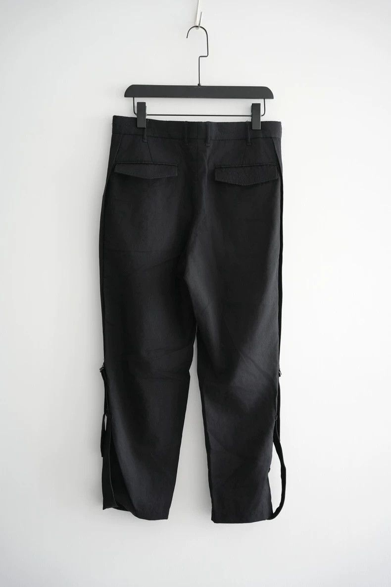 Yohji Yamamoto Yohji Yamamoto Yohji Yamamoto Black Wool Pants with Straps Size US 42 / EU 58 - 2 Thumbnail