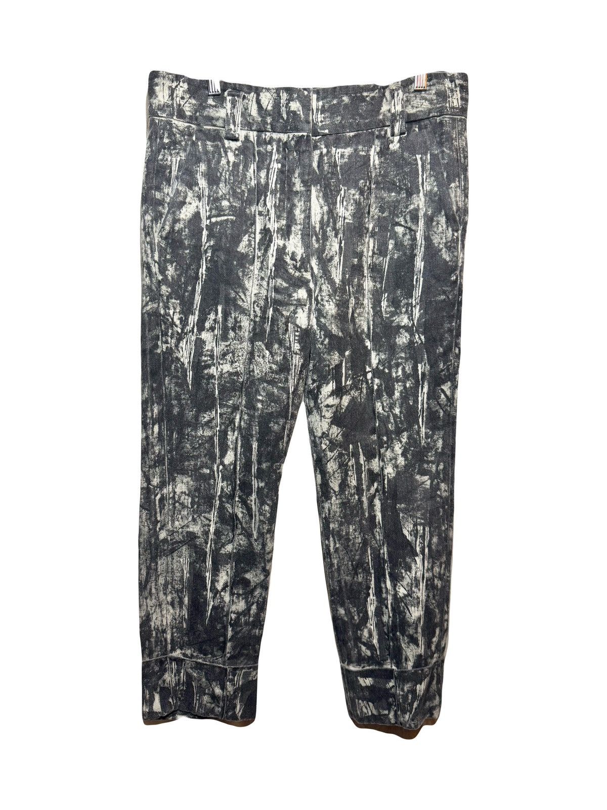 haider ackermann linen printed pants 38fr