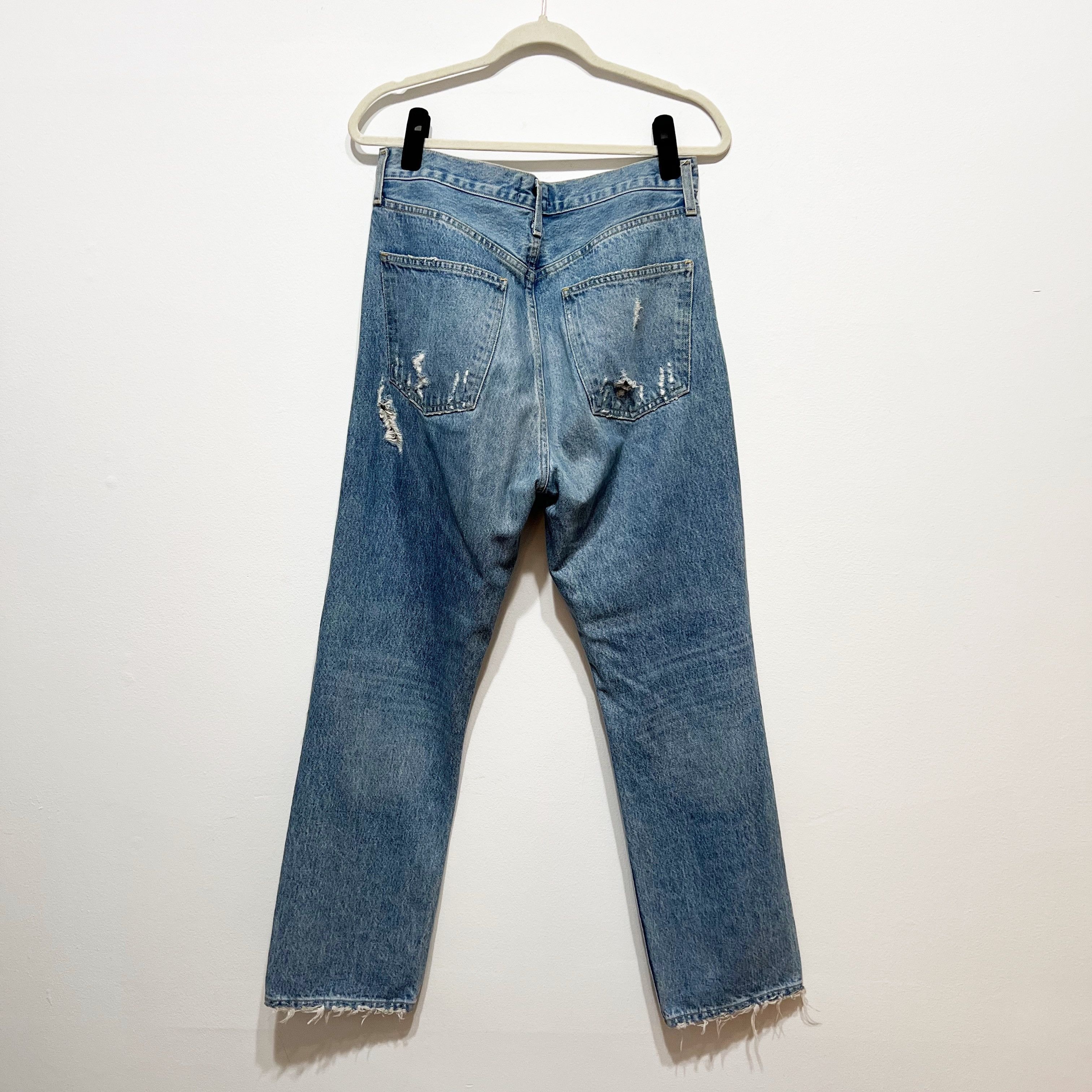 Agolde Agolde Women's 90s Mid Rise Loose Fit Size 27" / US 4 / IT 40 - 4 Thumbnail