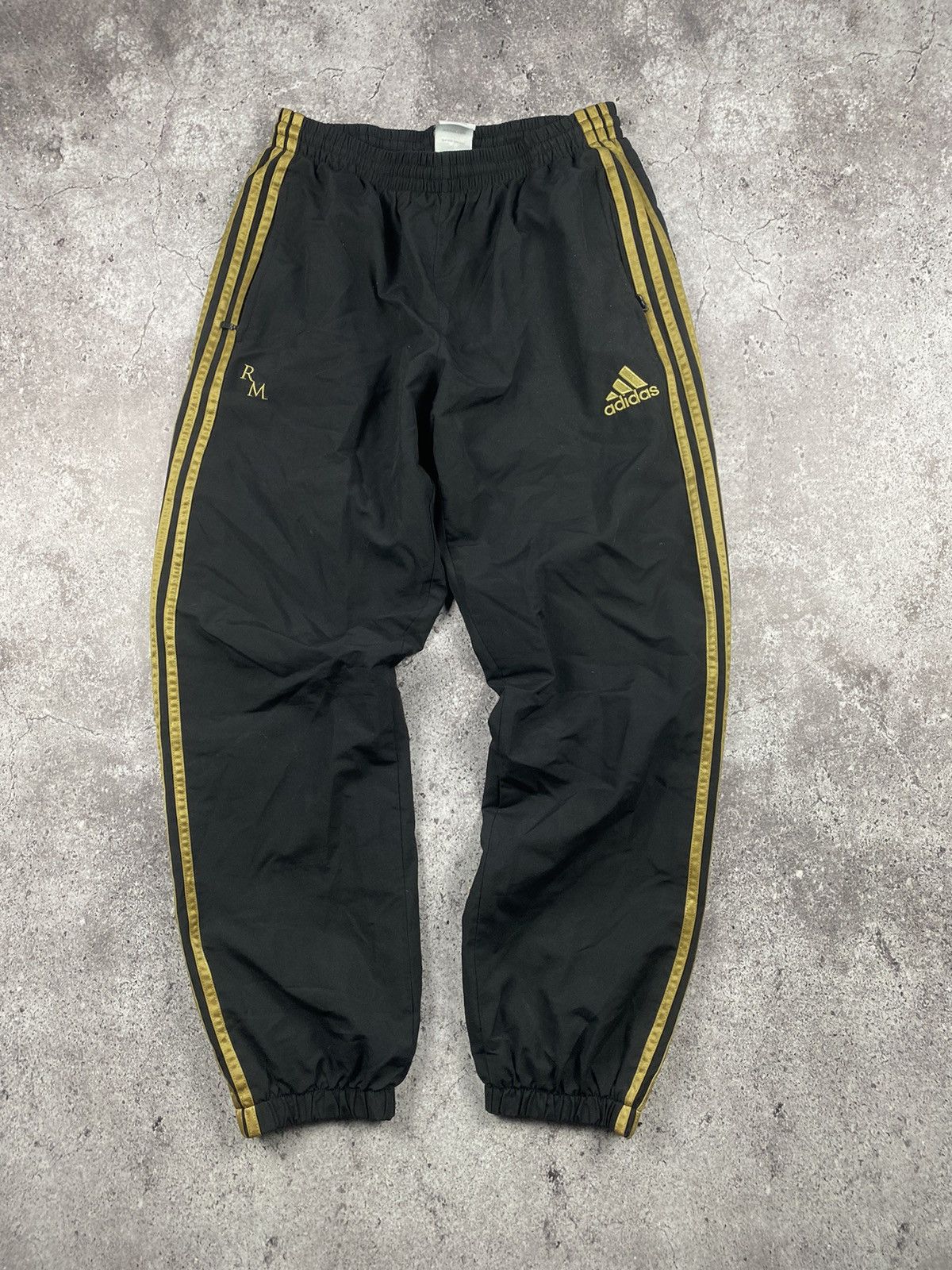 Adidas Adidas Vintage Track Pants Real Madrid Stripes Drill Size L Size US 34 / EU 50 - 1 Thumbnail