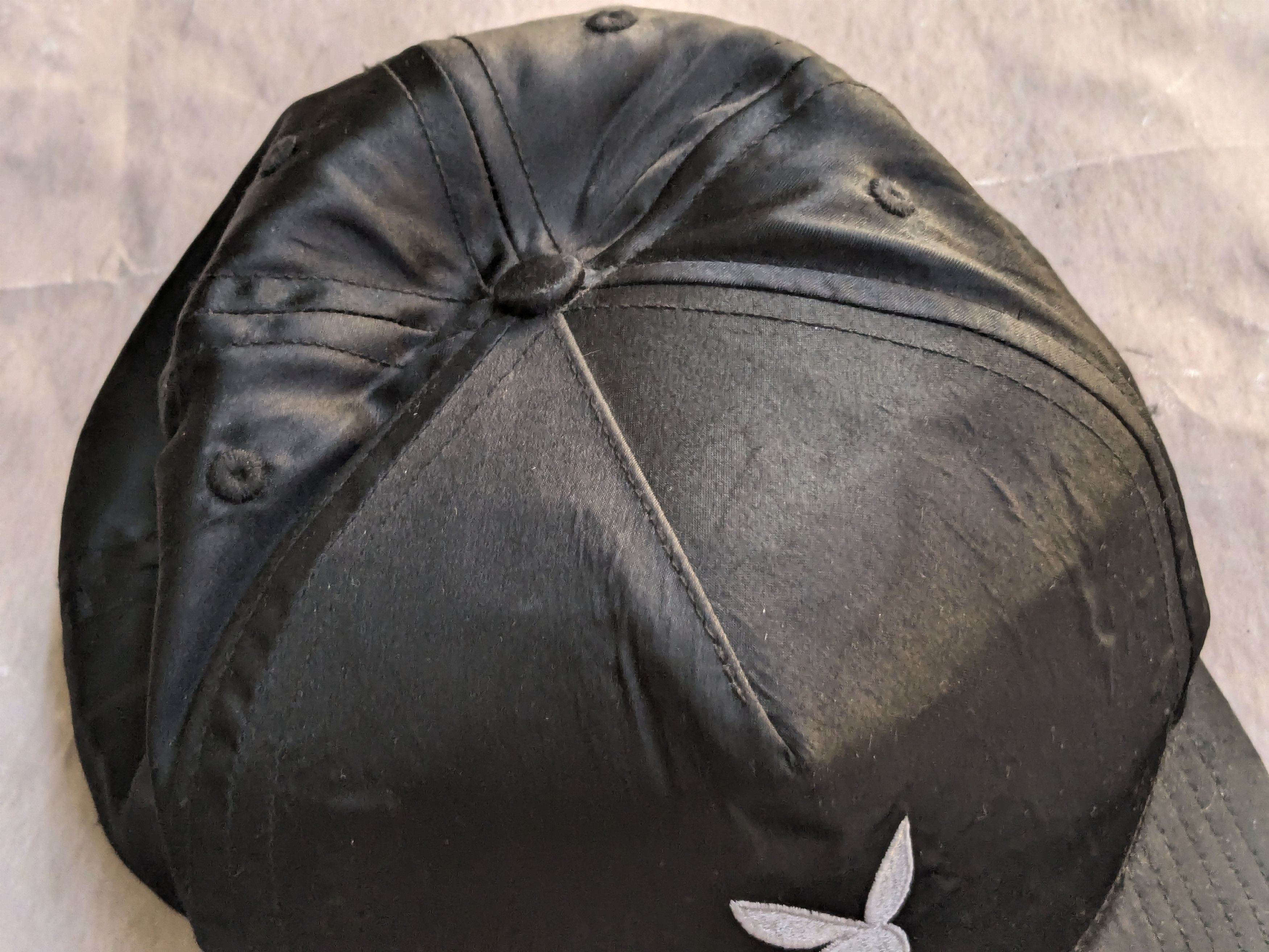 Supreme Supreme Playboy 6 Panel Black Satin Hat Cap Size ONE SIZE - 4 Thumbnail