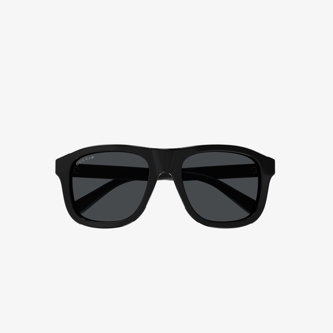 Gucci Gucci Sunglasses GG1316S 002 Shiny Black Grey Polarized Men Size ONE SIZE - 10 Thumbnail