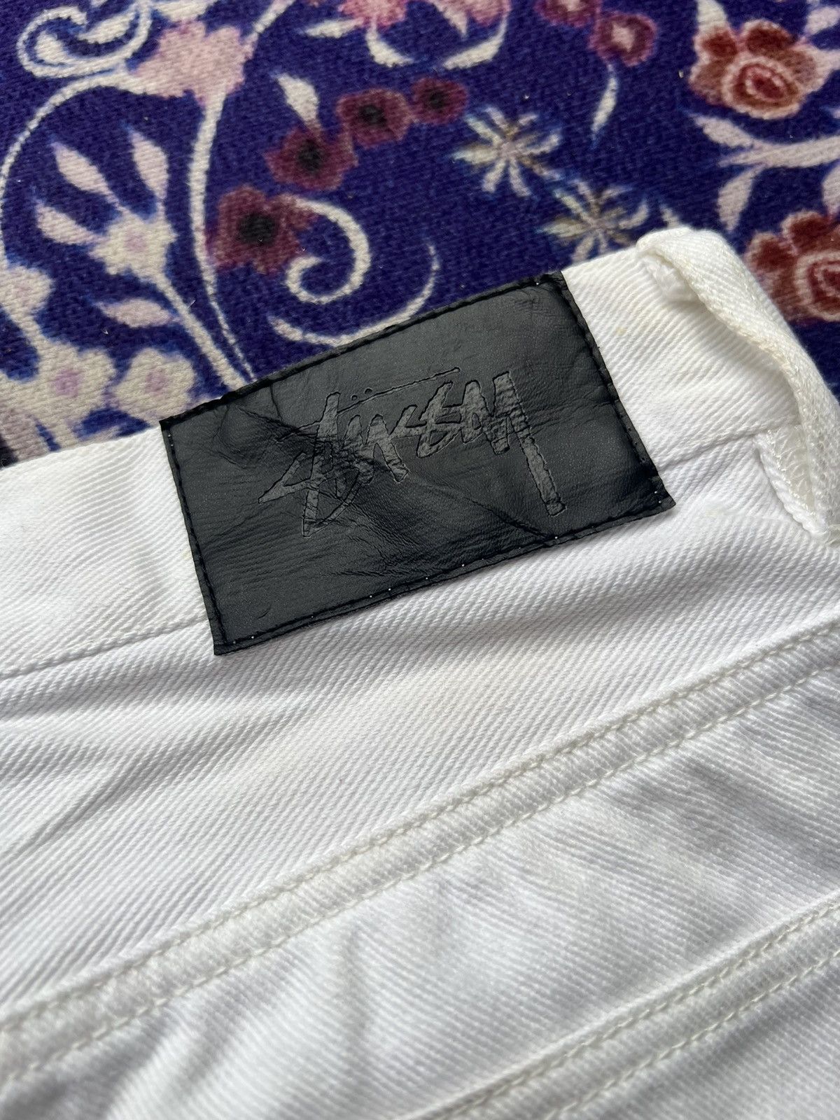 Stussy White Stussy Denim Jeans Slim Fit Skate Jeans Size US 30 / EU 46 - 11 Thumbnail