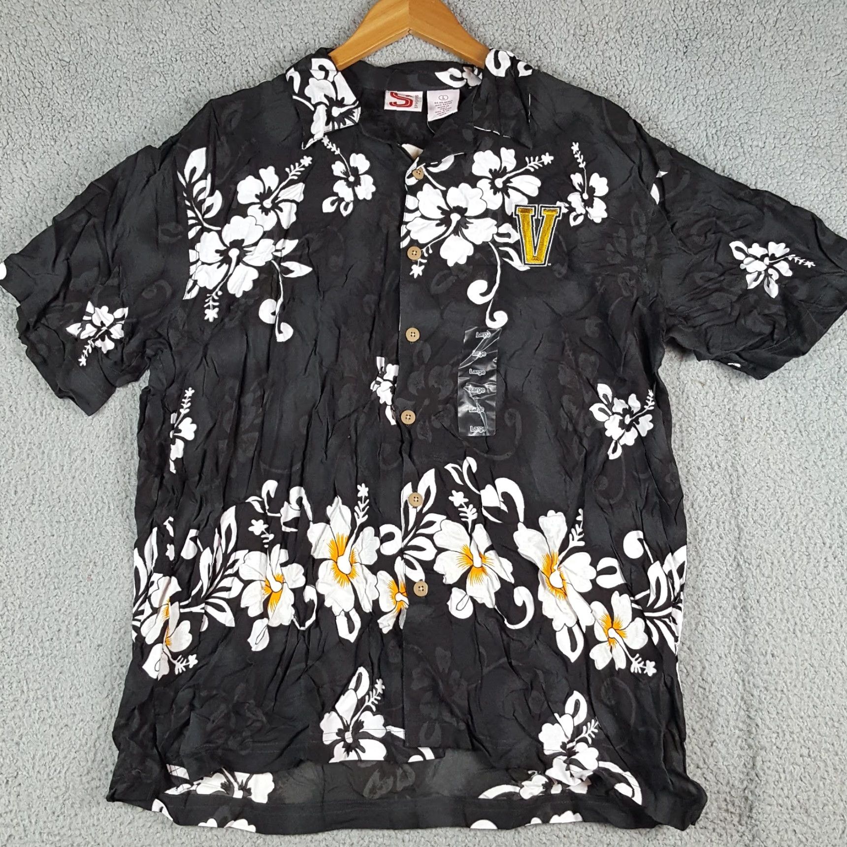 Vintage VINTAGE Vanderbilt Commodores Floral Hawaiian Shirt Men's L Beach Island Camp Shirt Size US L / EU 52-54 / 3 - 5 Thumbnail