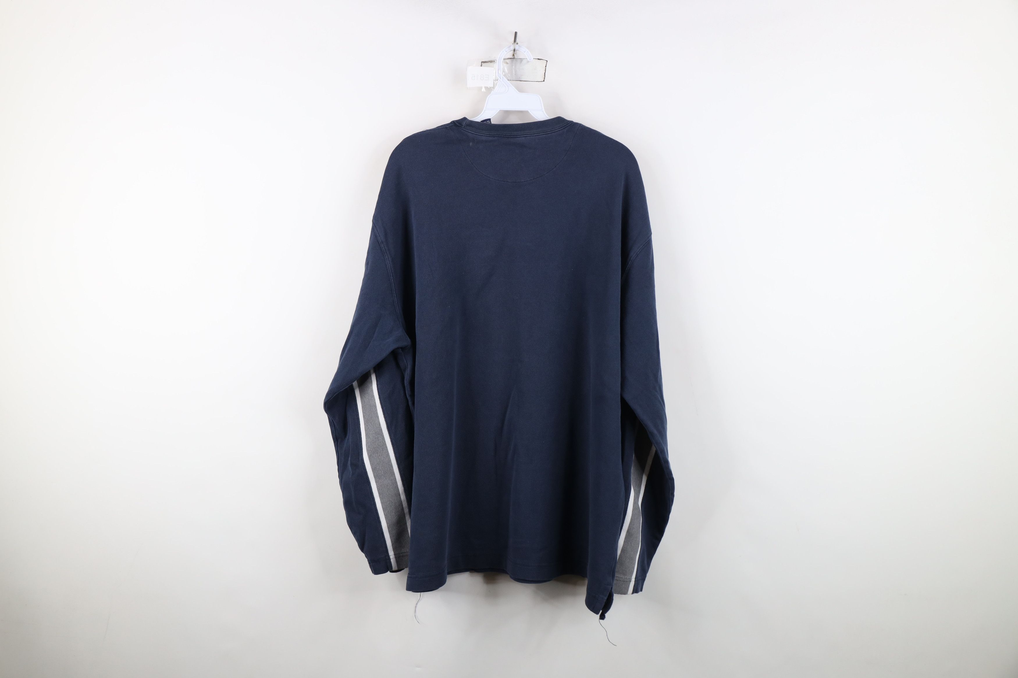 Gap Vintage 90s Gap Block Ribbed Knit Long Sleeve T-Shirt Blue Size US XL / EU 56 / 4 - 11 Thumbnail