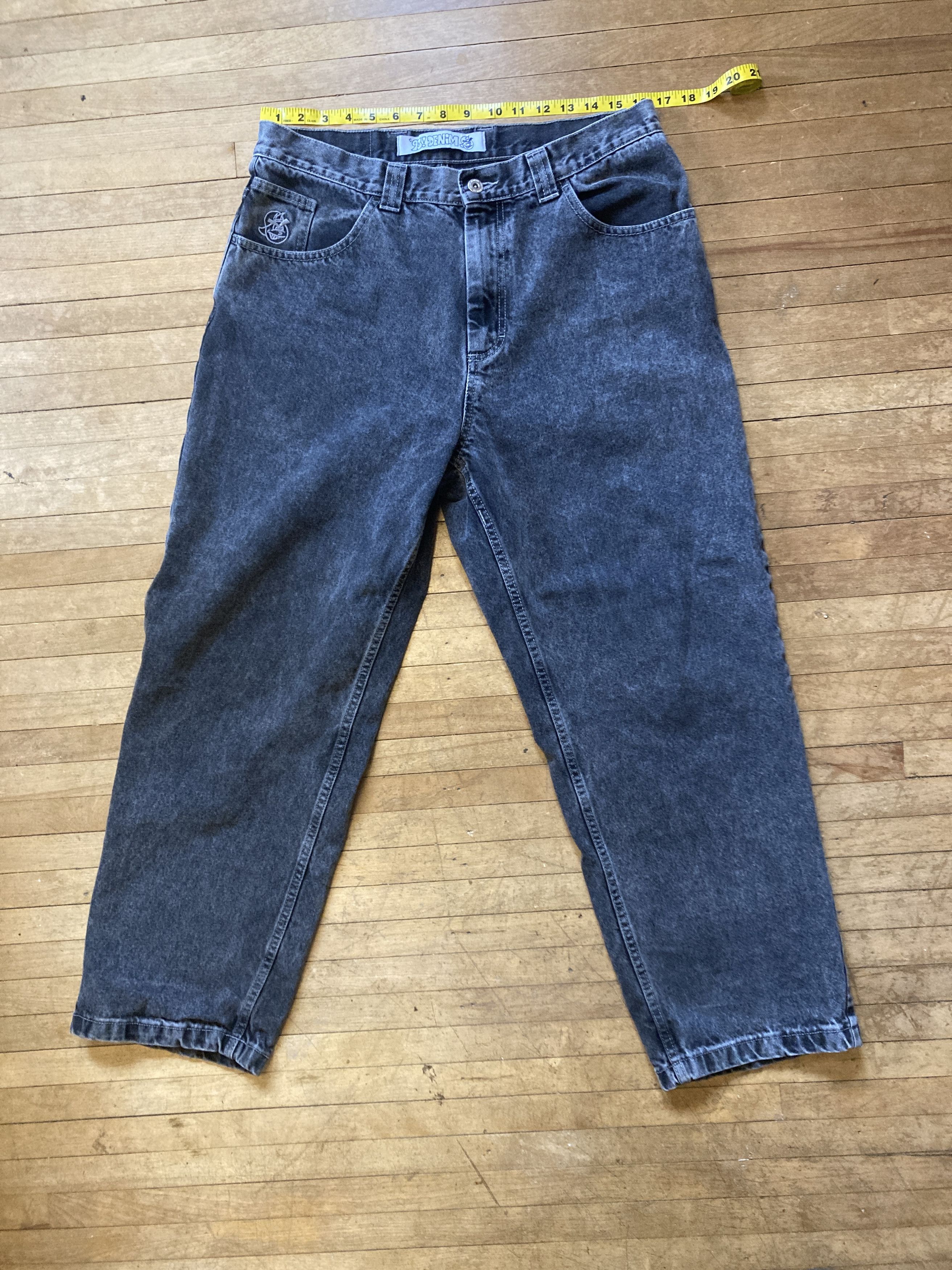 Polar Skate Co. Polar Skate Co. 93 Denim Black/Silver 34/32 Size US 34 / EU 50 - 1 Thumbnail