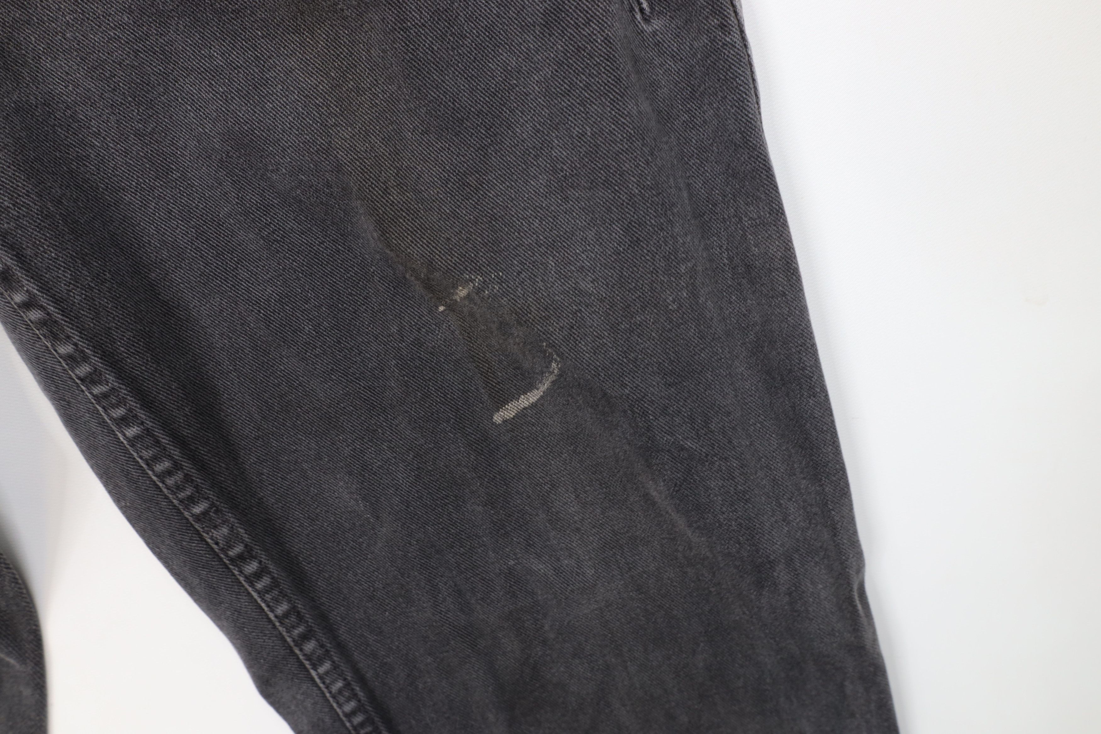 Guess Vintage 80s 90s Guess Tapered Leg Denim Jeans Black USA Size 29" - 7 Thumbnail