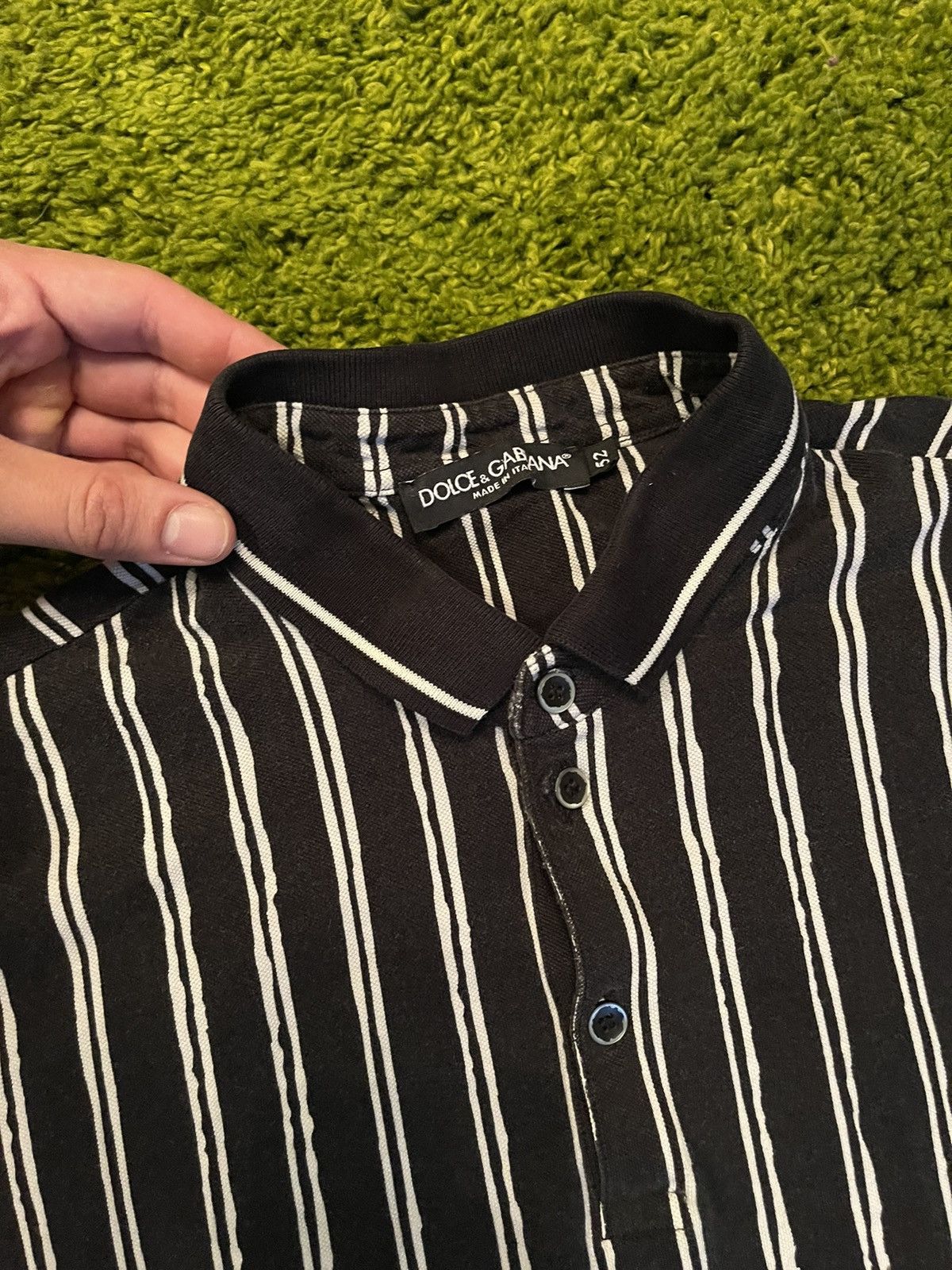 Designer × Dolce & Gabbana Dolce & Gabbana D&G striped polo t-shirt Size US L / EU 52-54 / 3 - 2 Thumbnail