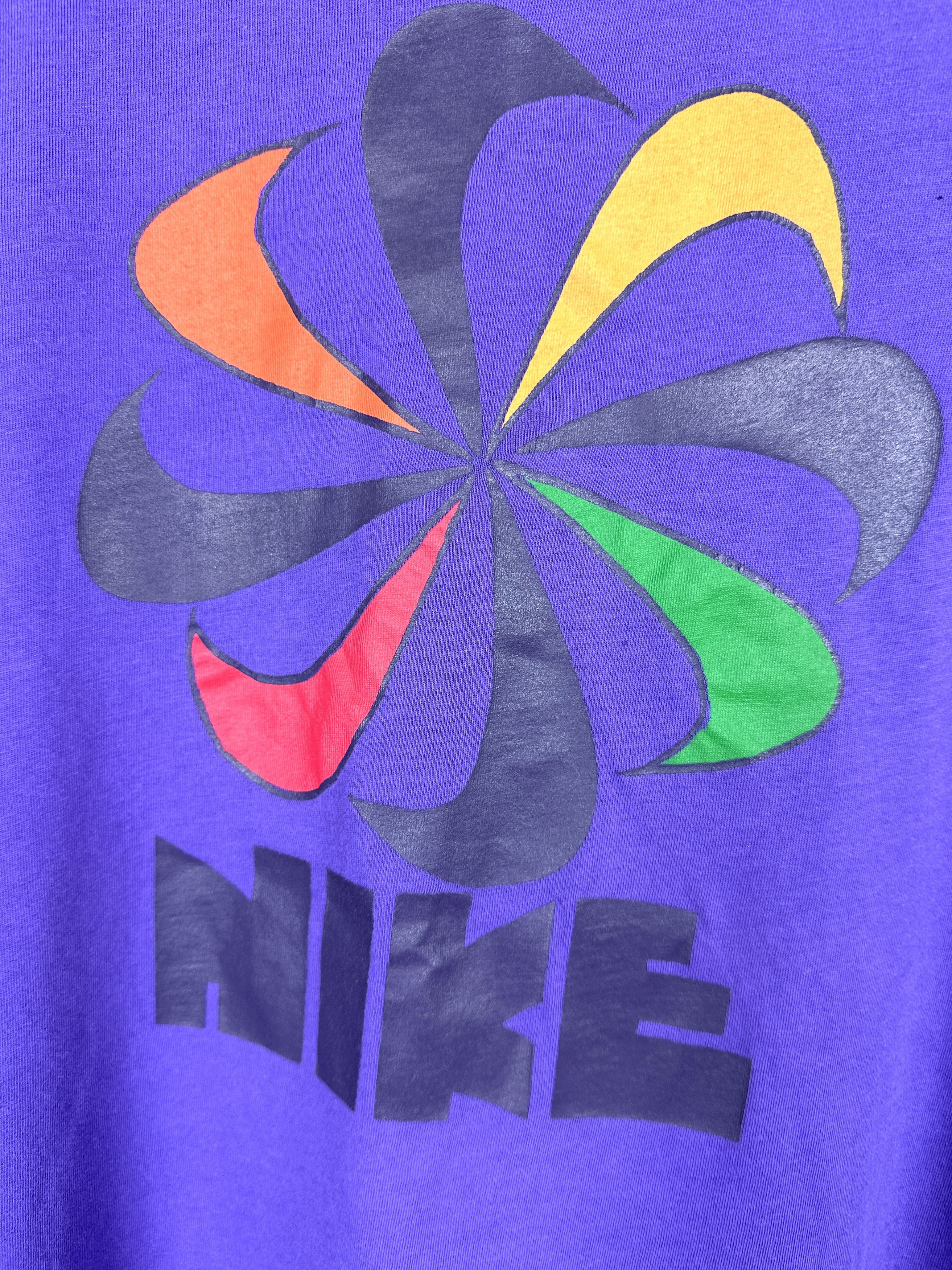 Nike Vintage Nike 80s 90s rare tee multiswoosh Size US XL / EU 56 / 4 - 4 Thumbnail