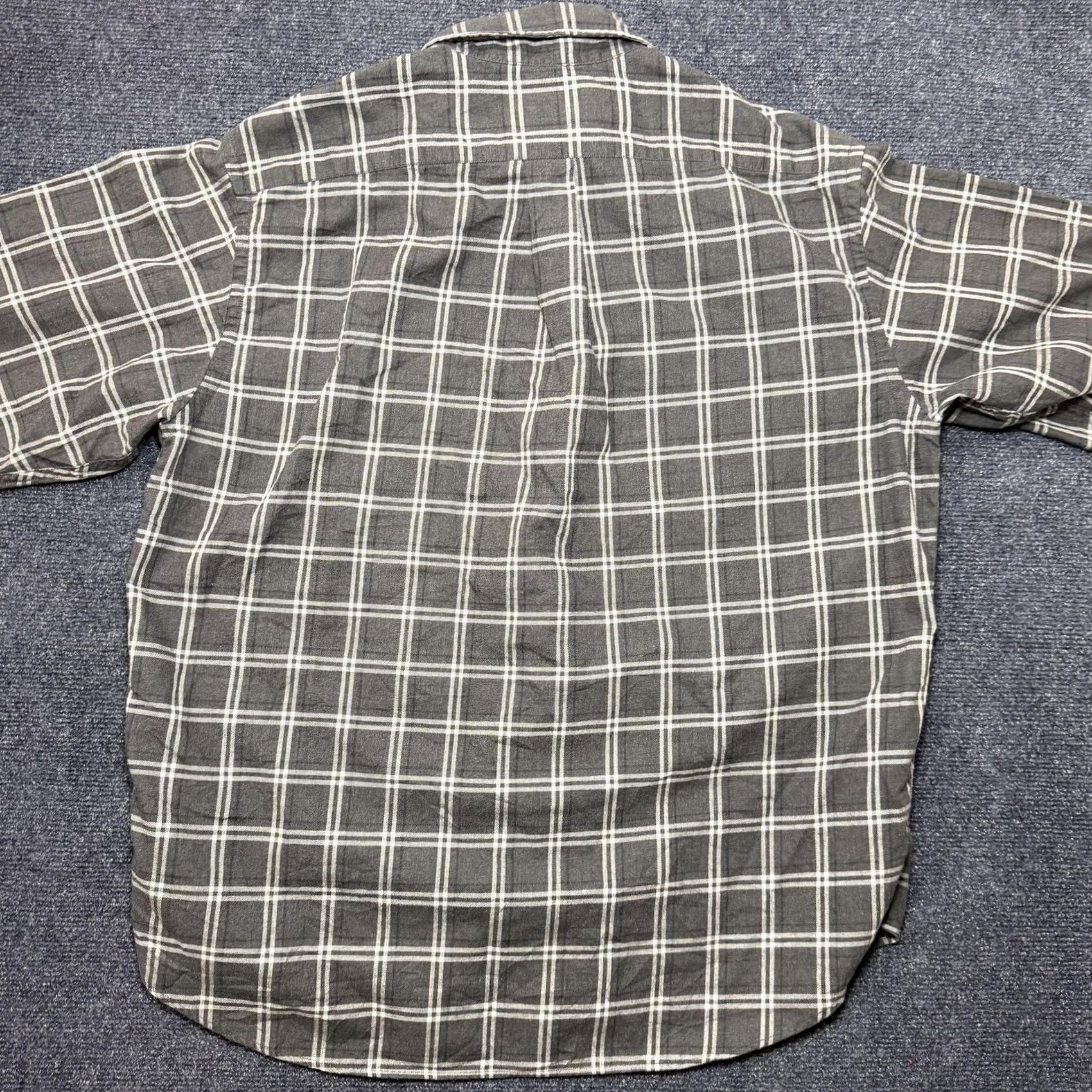 Eddie Bauer Eddie Bauer Shirt Mens Large Gray Plaid Flannel Long Sleeve Button Up Casual Size US L / EU 52-54 / 3 - 5 Thumbnail