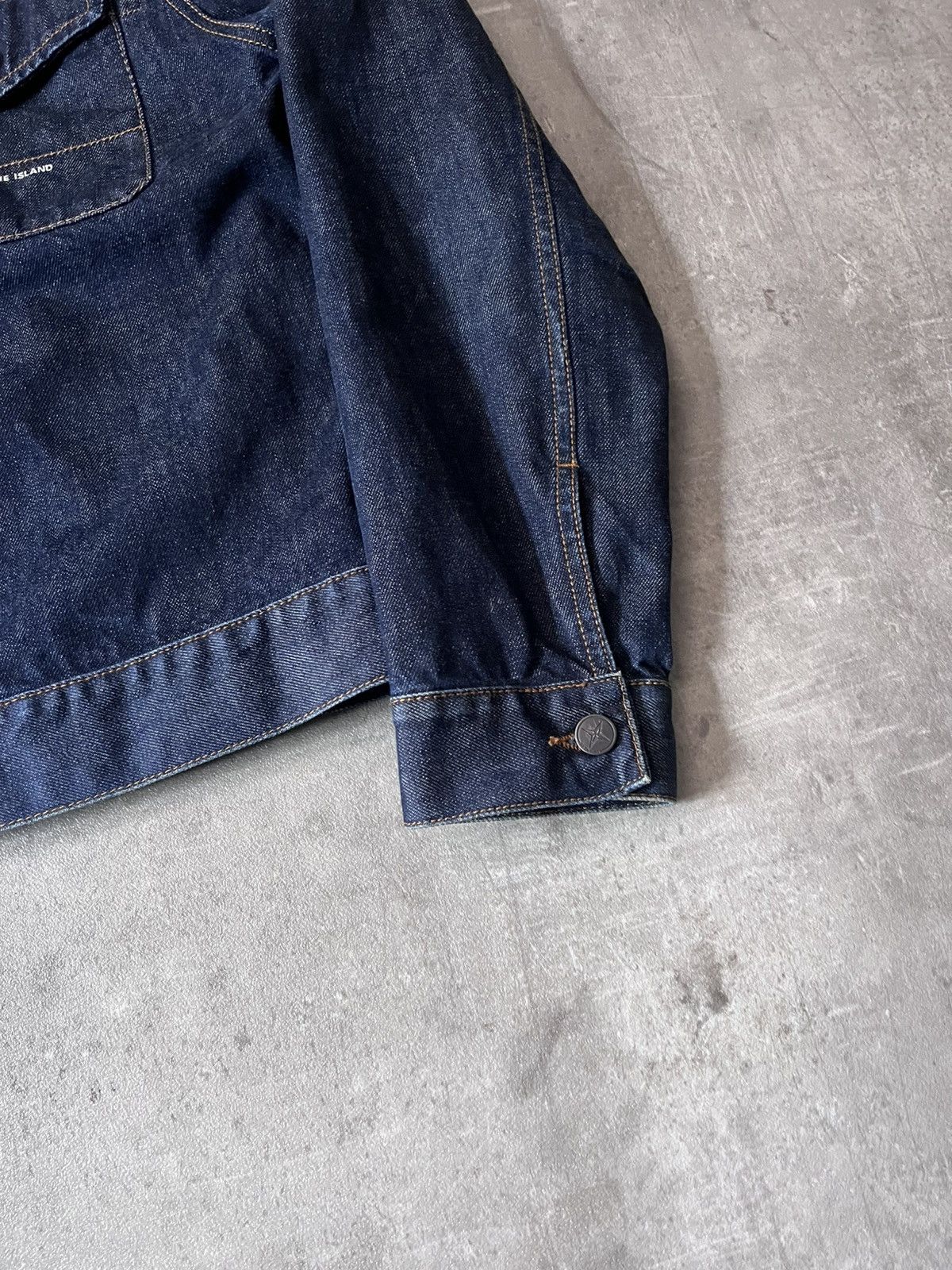 Vintage Stone Island denim jeans jacket rare