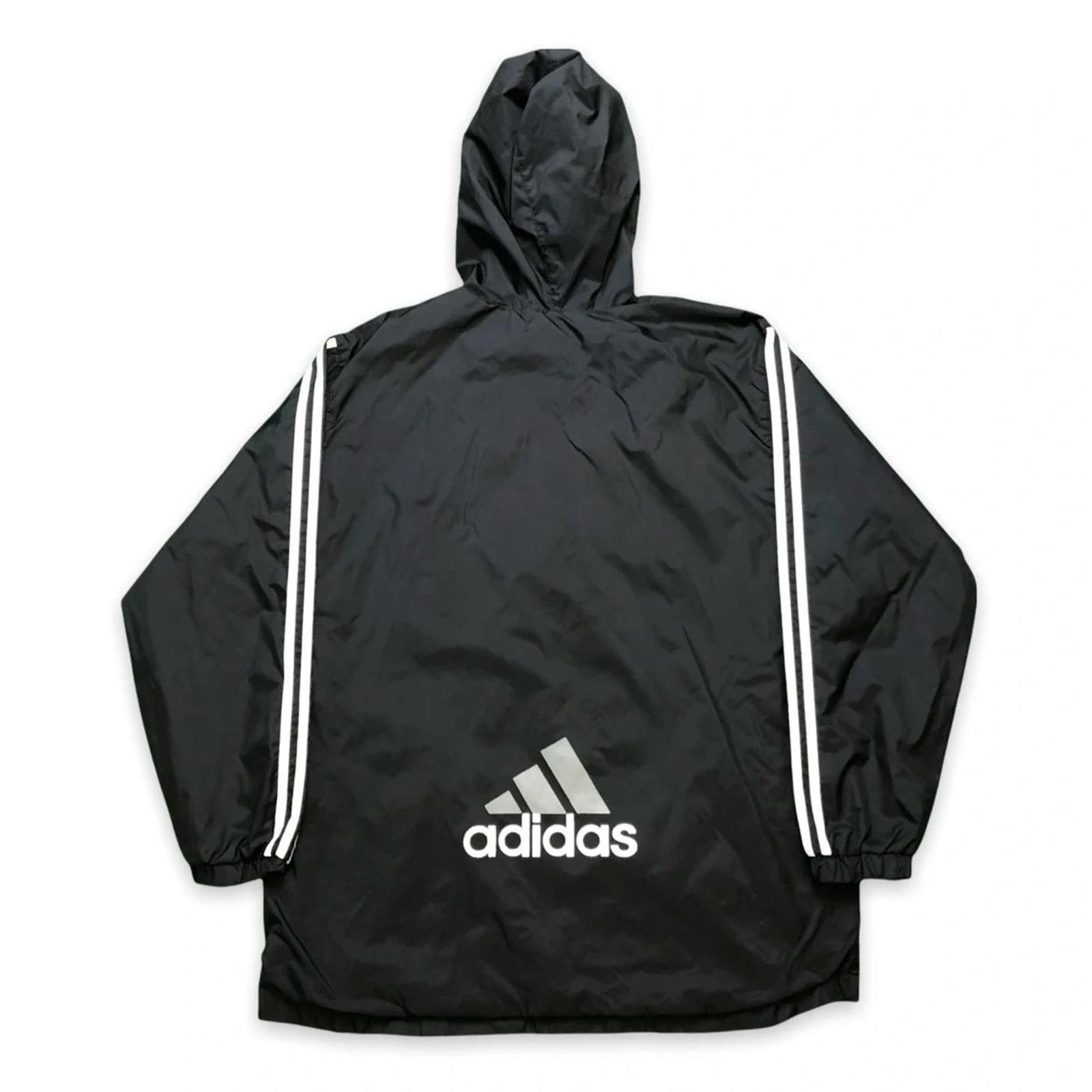 Adidas × Vintage Adidas Jacket XL Stripe Spell Out 1/4 Zip 90s Windbreaker Size US XL / EU 56 / 4 - 3 Thumbnail