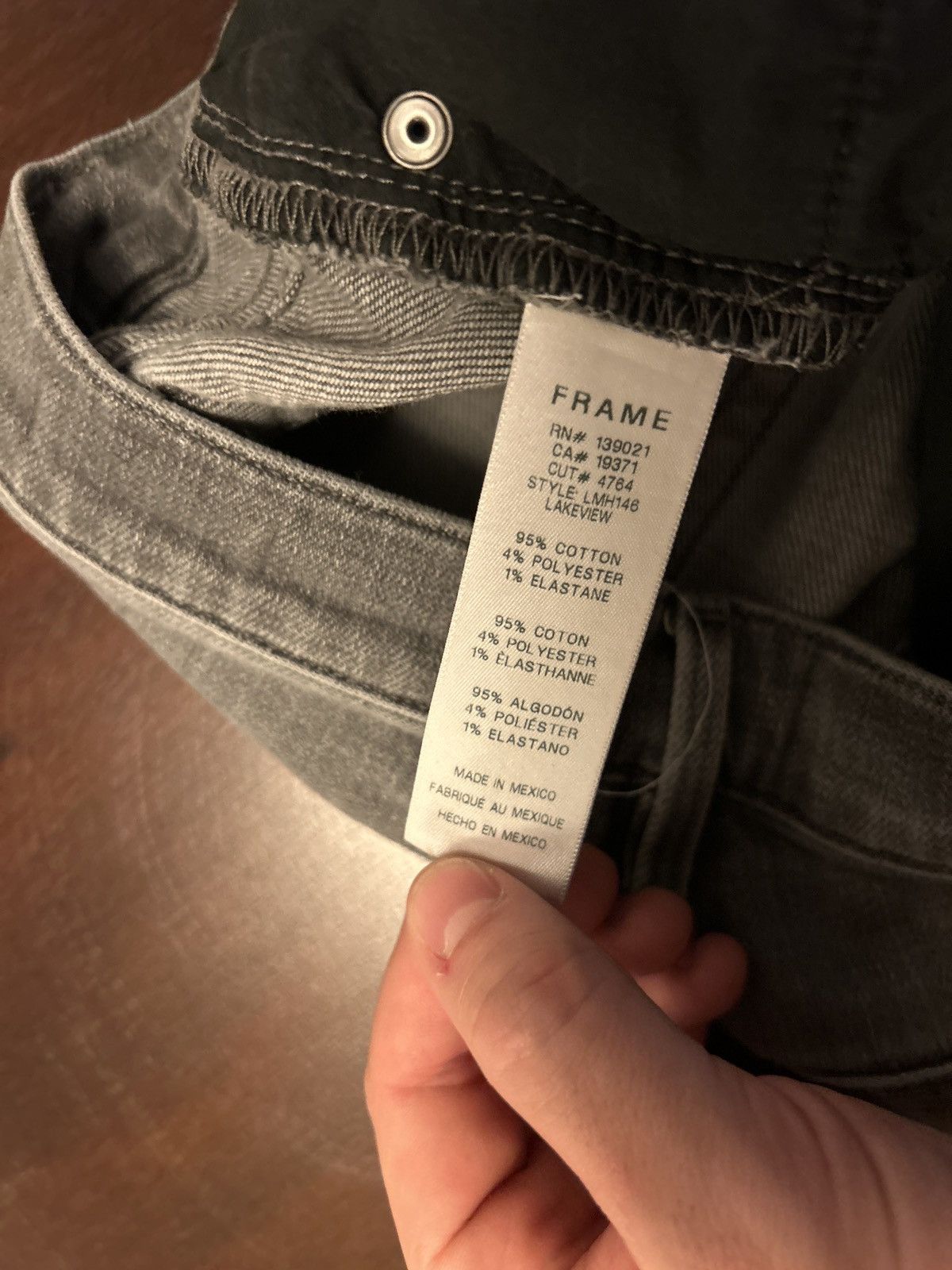 Frame Frame Grey Washed Denim Size US 32 / EU 48 - 10 Thumbnail