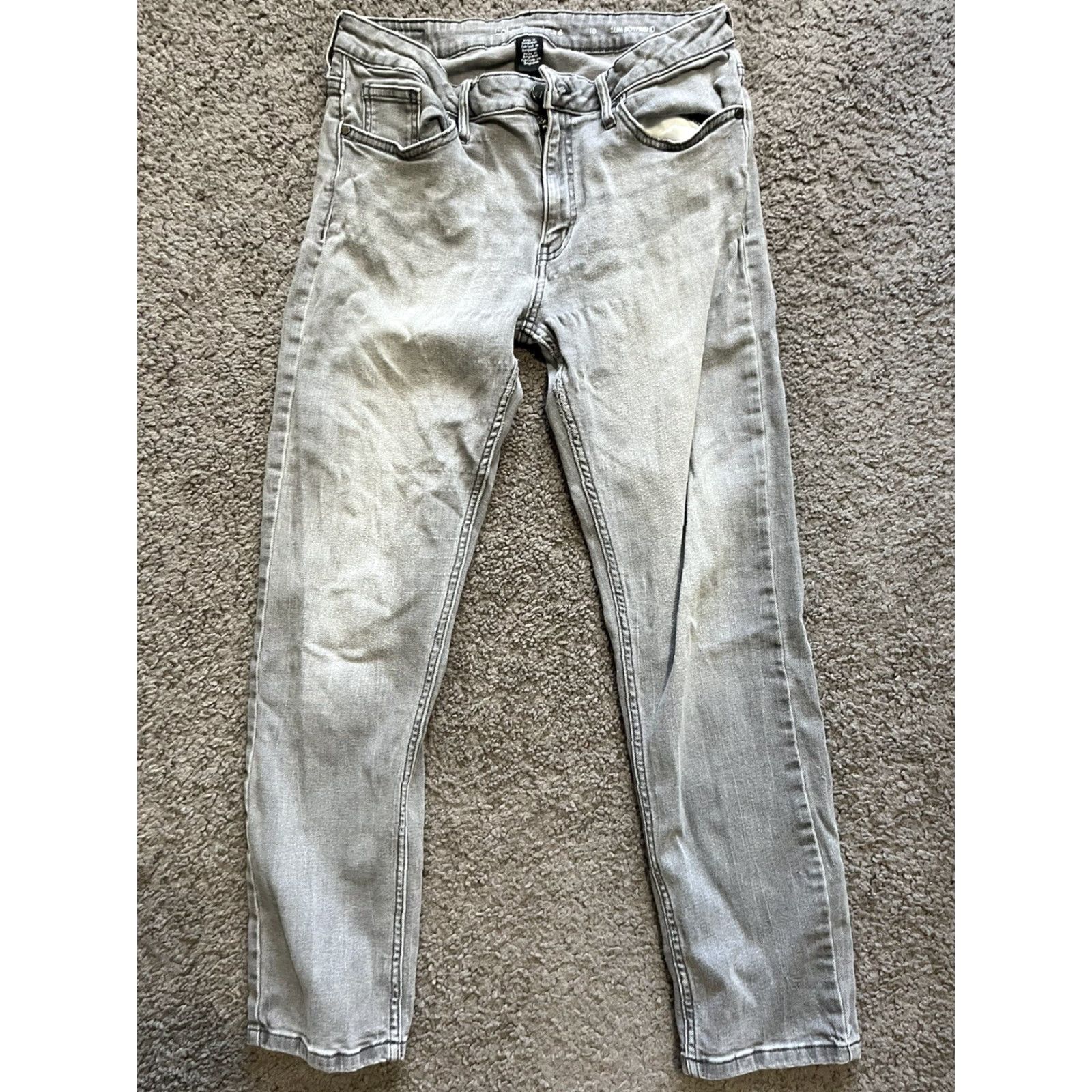 Calvin Klein Calvin Klein Jeans Womens Jeans Slim Boyfriend 10 Regular Charcoal Gray Denim Size 32" / US 10 / IT 46 - 4 Thumbnail