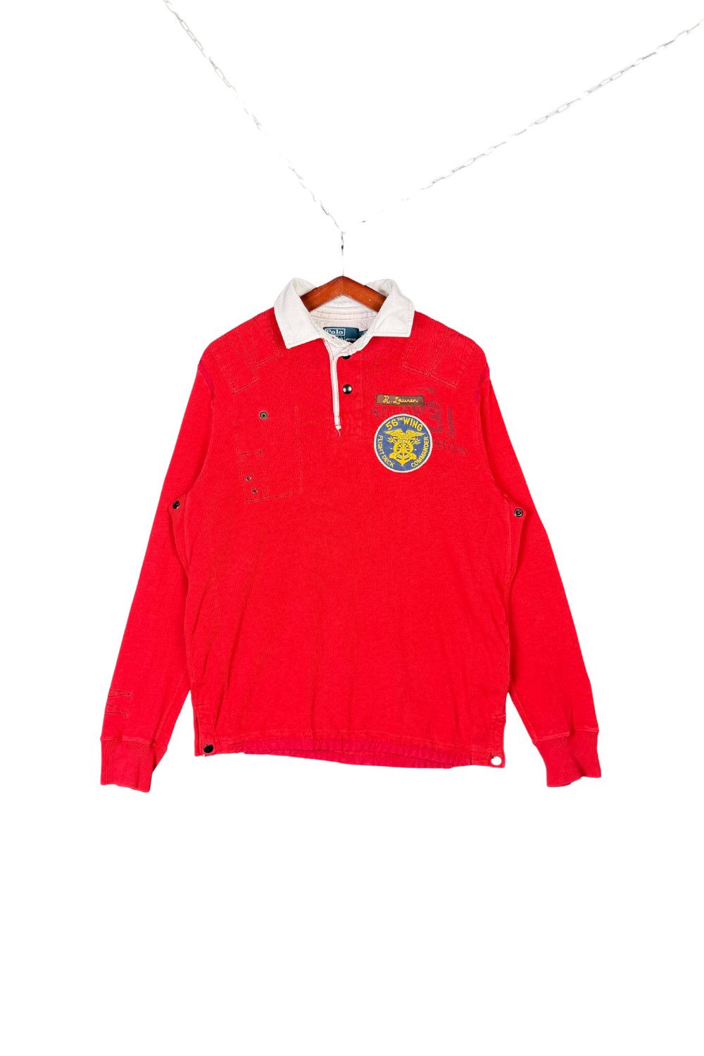 Polo Ralph Lauren ss07 PRL Naval Rescue Flight Deck Commander Rugby shirt Size US M / EU 48-50 / 2 - 2 Thumbnail