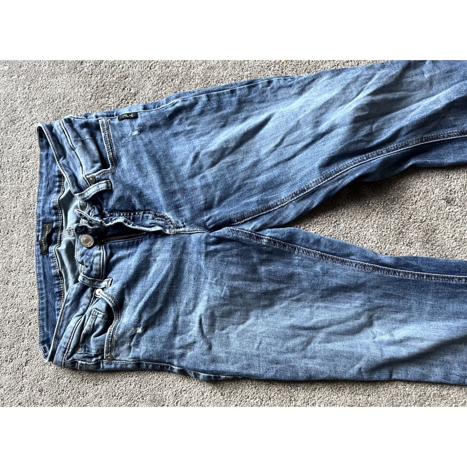 Silver Jeans Co. VINTAGE Silver Jeans Elyse Slim Boot Jeans Womens 28x29 Blue Denim Low Rise Slimming Retro Size 28" / US 6 / IT 42 - 4 Thumbnail