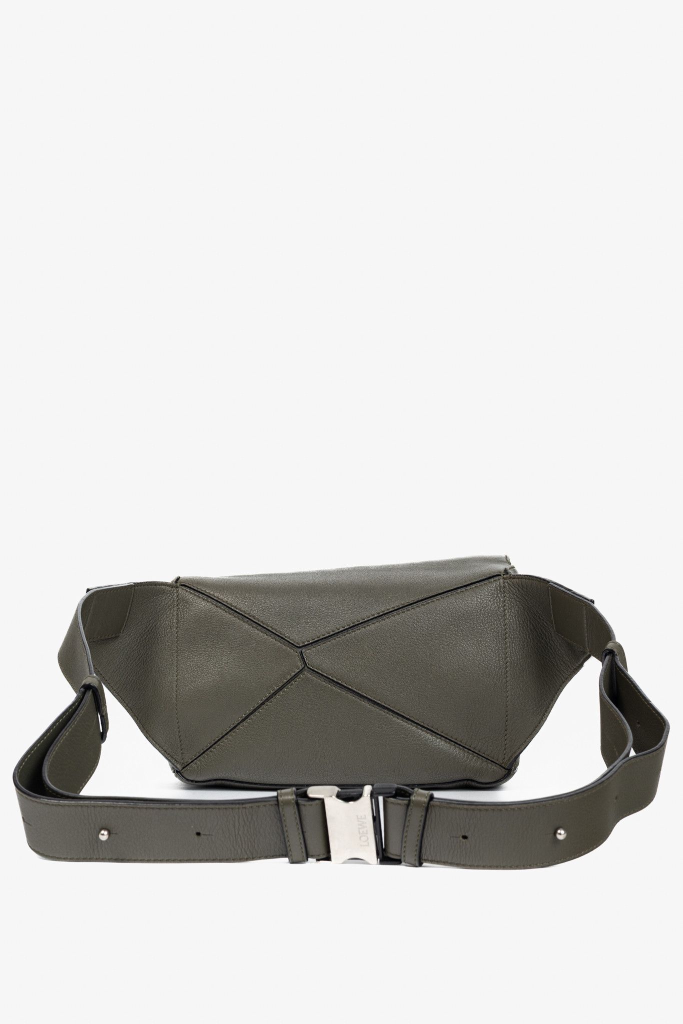 Loewe Loewe Puzzle Khaki Green Classic Calfskin Bumbag Size ONE SIZE - 4 Thumbnail