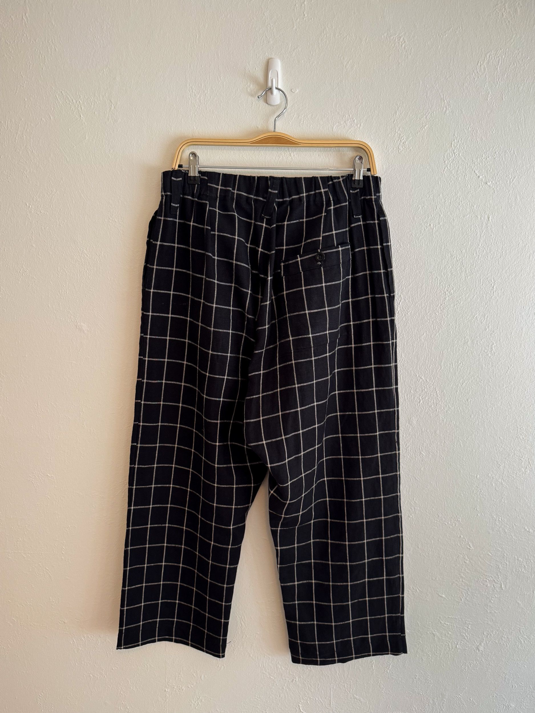 Evan Kinori Elastic Pant (Irish Linen Windowpane) Size US 32 / EU 48 - 3 Thumbnail