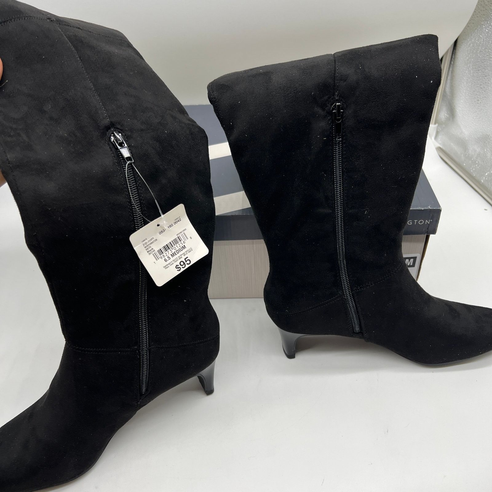 Other Worthington Women's Valto Faux Suede Black High Over Knee Size US 6.5 / IT 36.5 - 2 Thumbnail