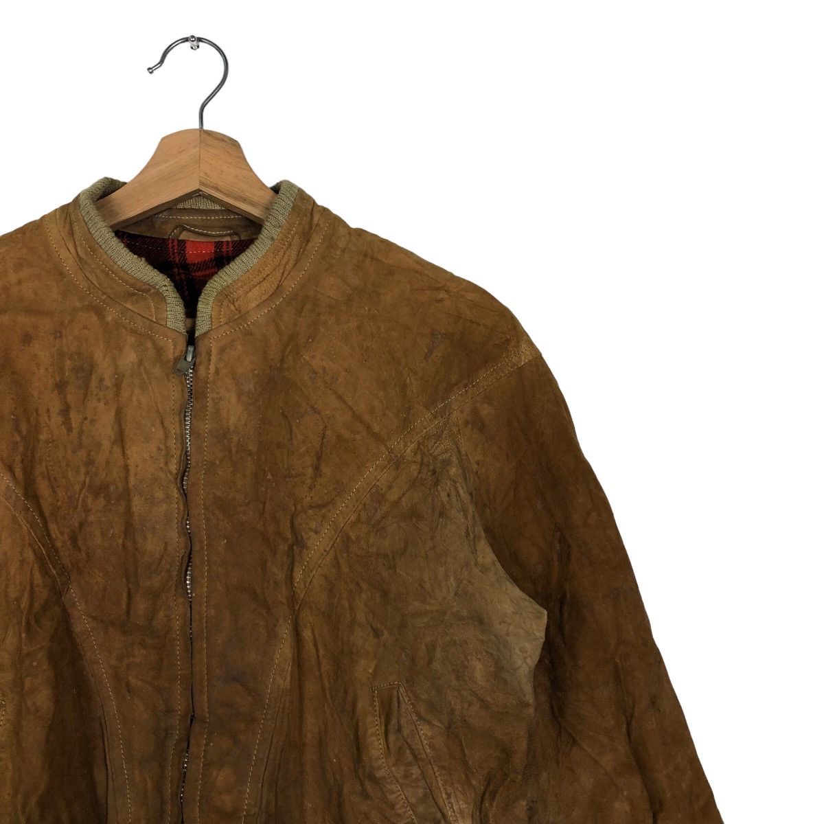 Genuine Leather 🔥90’s Vintage Genuine Leather Jacket Bomber Mc Gregor Japan Size US M / EU 48-50 / 2 - 5 Thumbnail