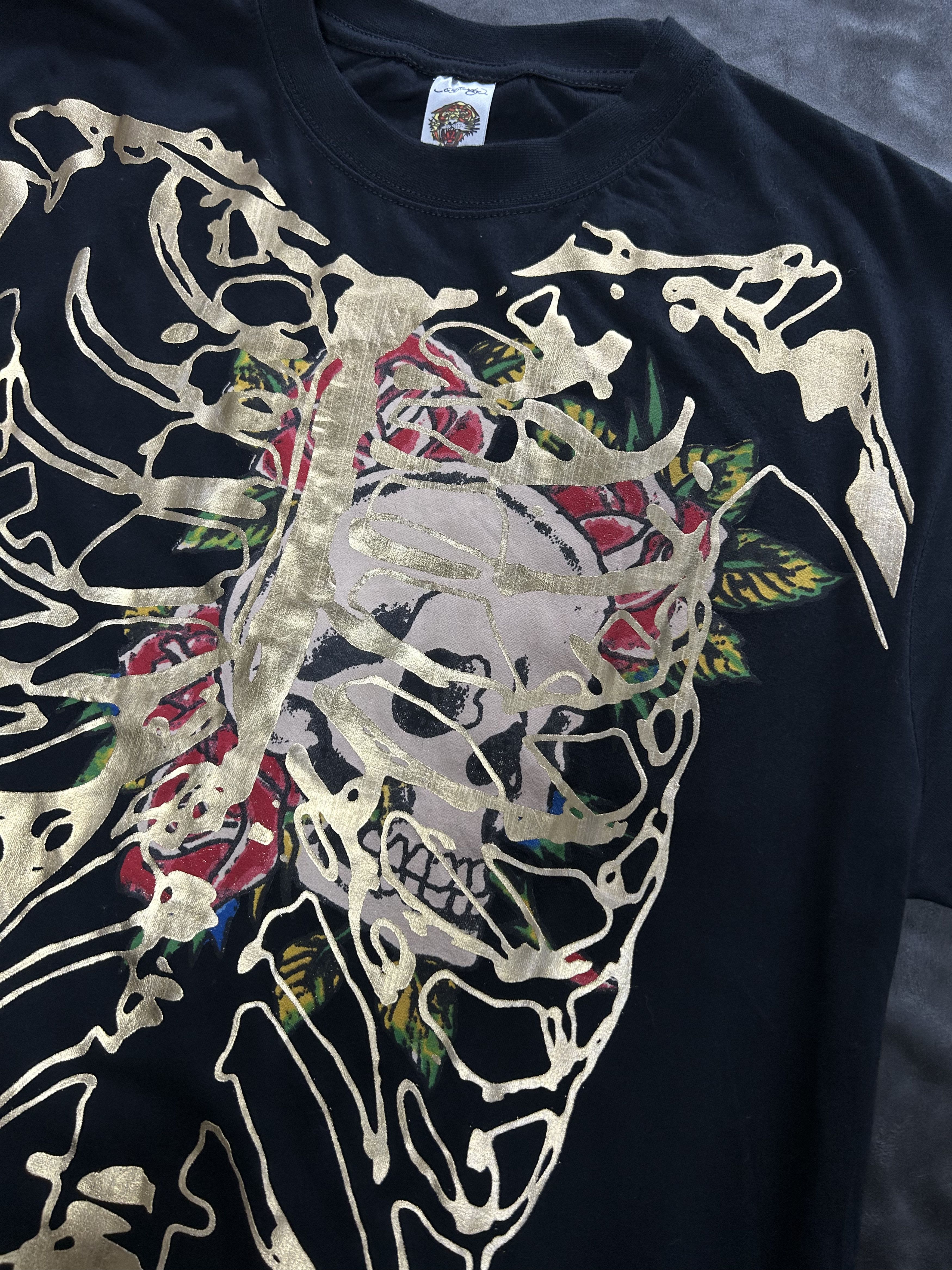 Ed Hardy Vintage Ed Hardy Skull Skeleton Print Black T-Shirt Medium Size US M / EU 48-50 / 2 - 5 Thumbnail