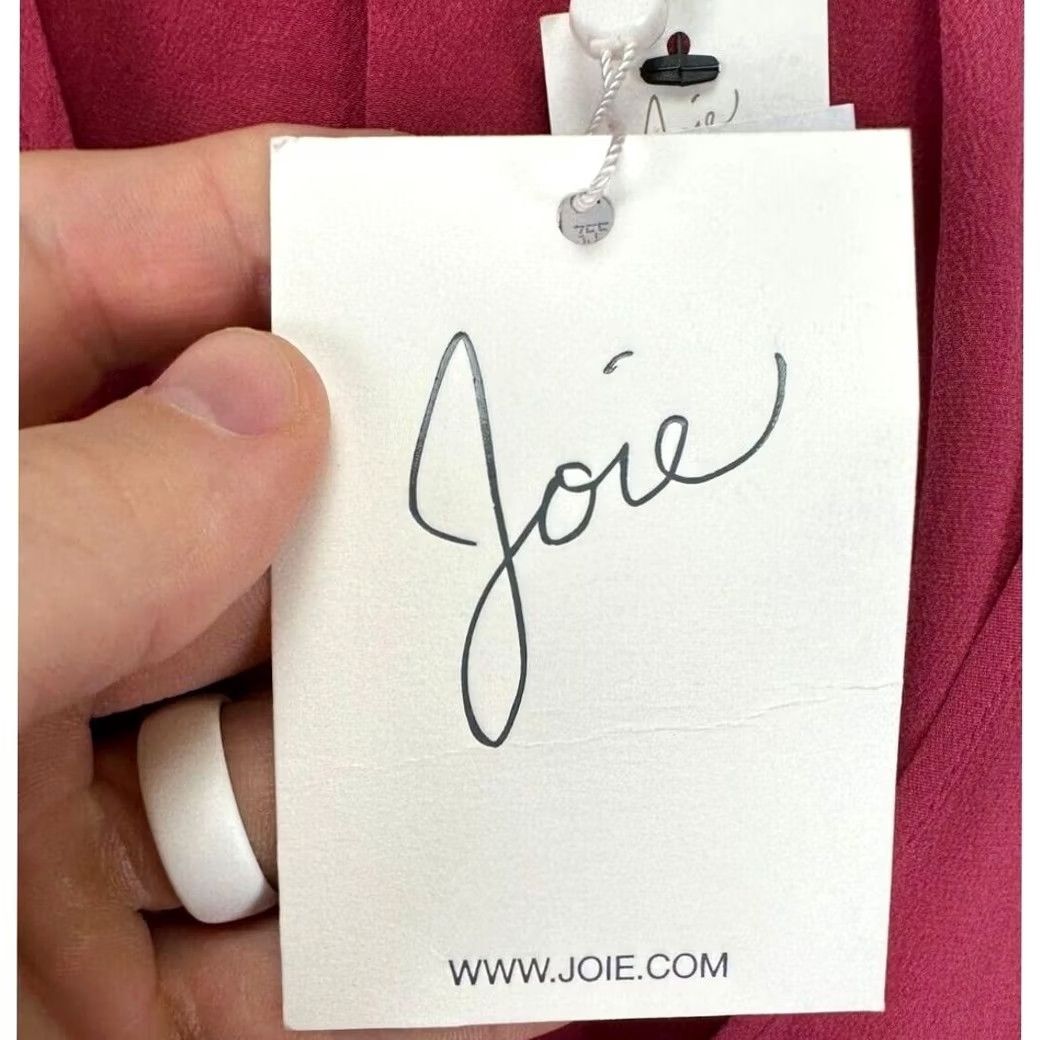 Joie Joie Silk Dress Womens Medium Pink Wrap Dress Sleeveless Ladies NEW Mini Casual Formal V-Neck Size M / US 6-8 / IT 42-44 - 2 Thumbnail