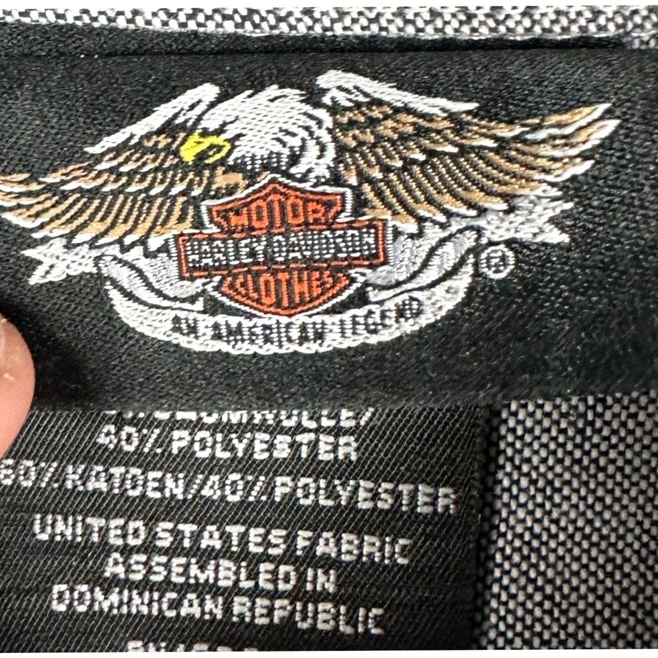 Harley Davidson Harley-Davidson Shirt Mens XL Gray Oxford Button-Down Long Sleeve Pocket Logo Size US XL / EU 56 / 4 - 4 Thumbnail
