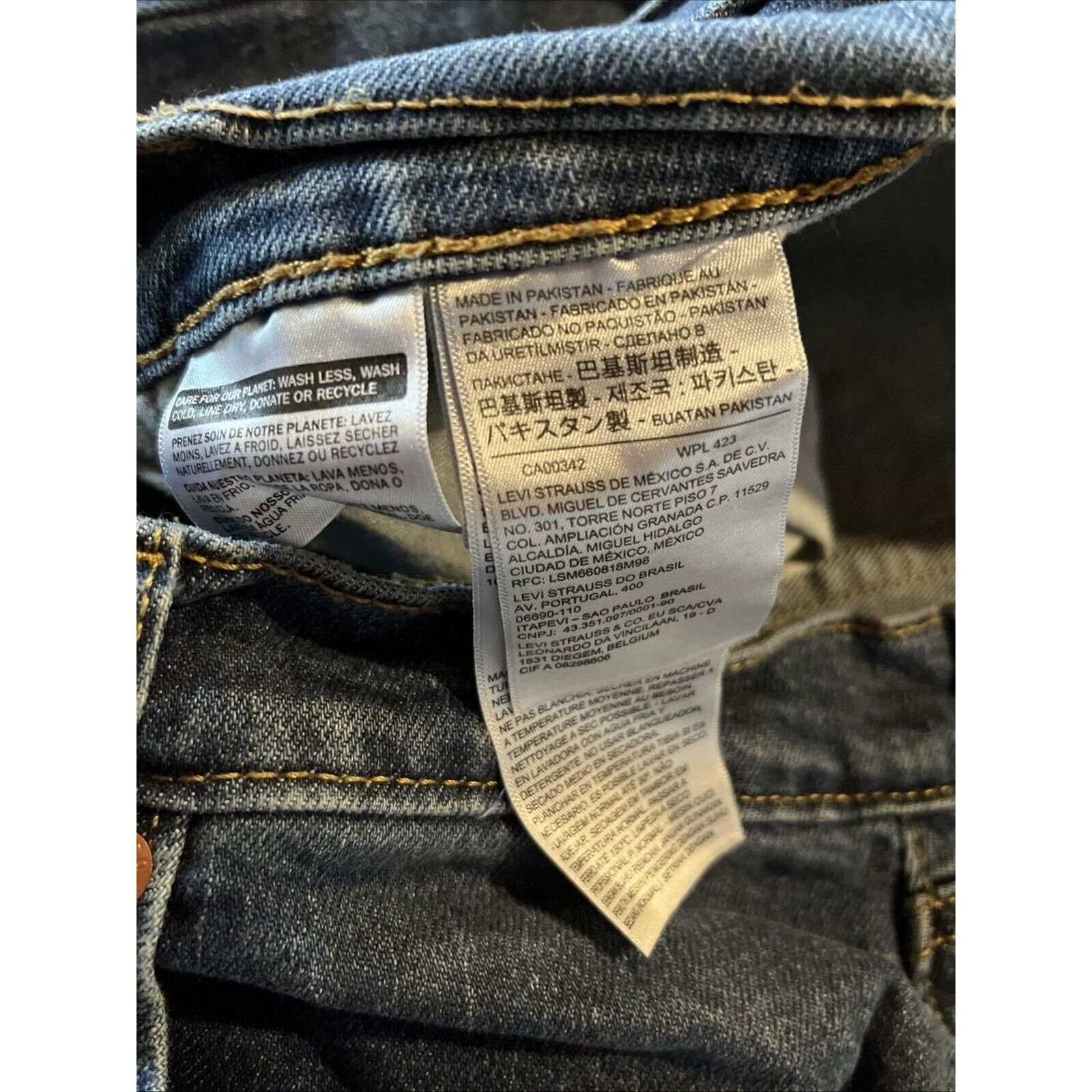 Levi's Levi’s 505 Jeans Men’s 36x32 Regular Straight Denim Cotton Size US 36 / EU 52 - 11 Thumbnail