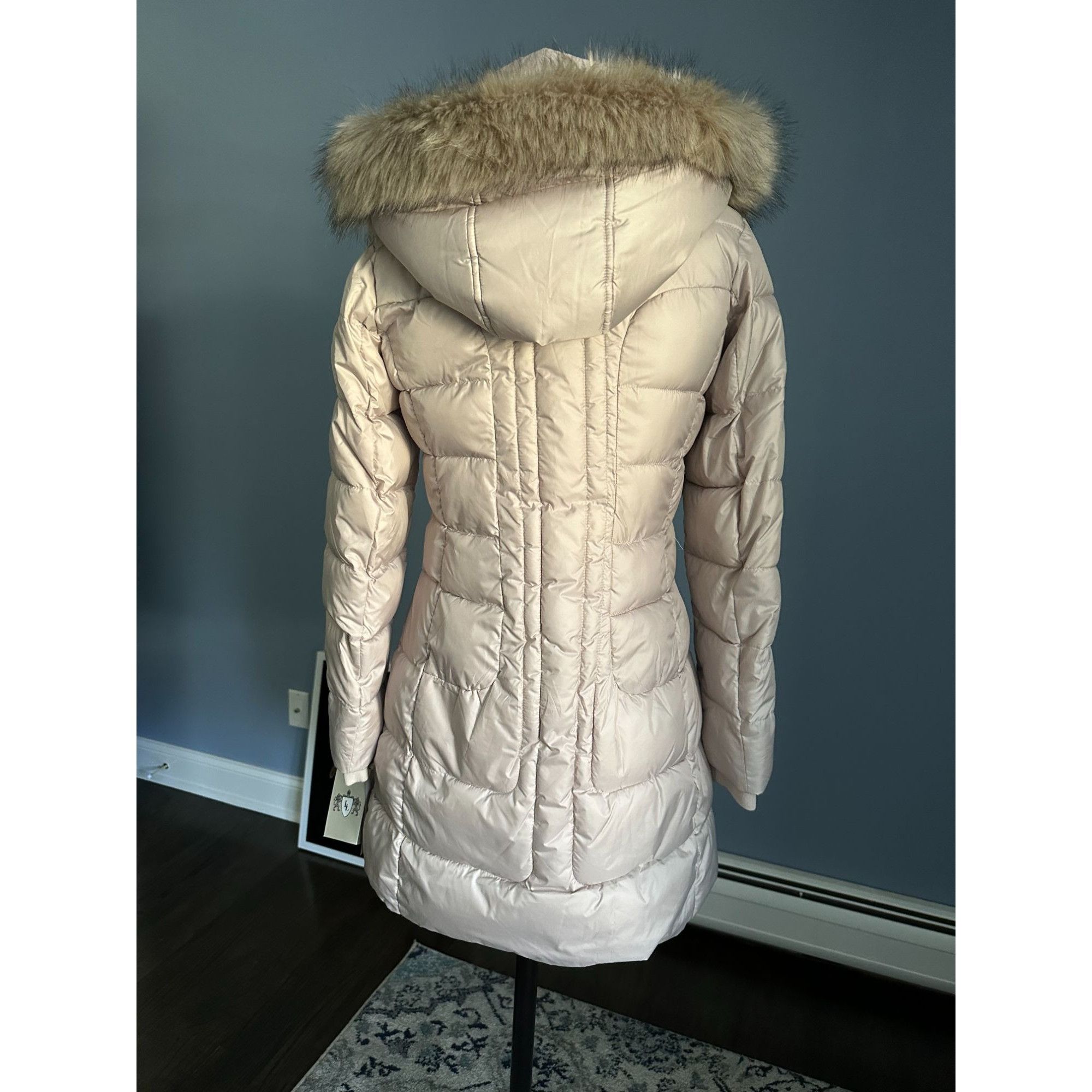 Other NWT Larry Levine Quilted Puffer Down Coat with Sherpa Lining Size XS / US 0-2 / IT 36-38 - 9 Thumbnail