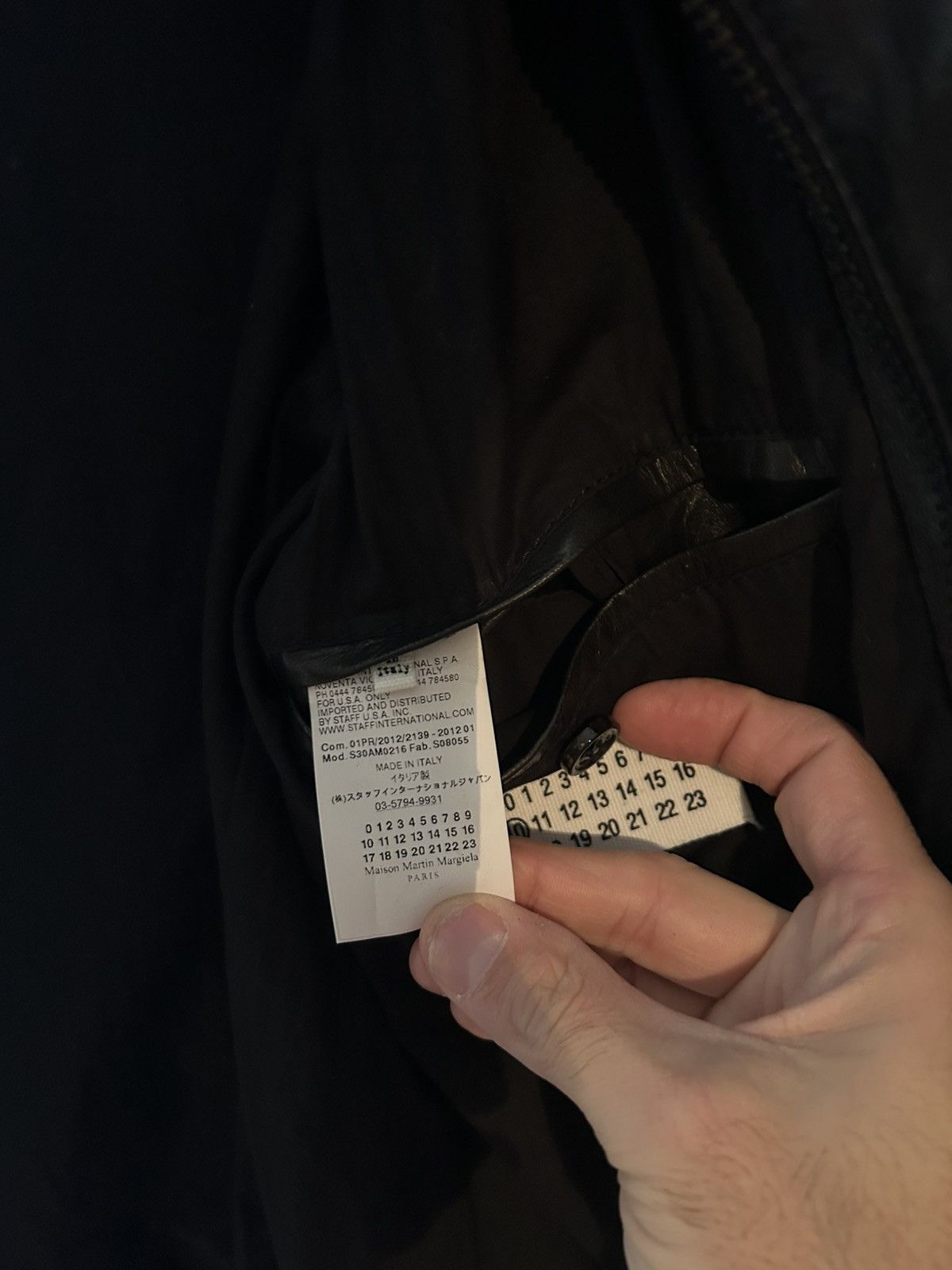 Maison Margiela Leather Ovin Jacket Size 52S - 6 Thumbnail