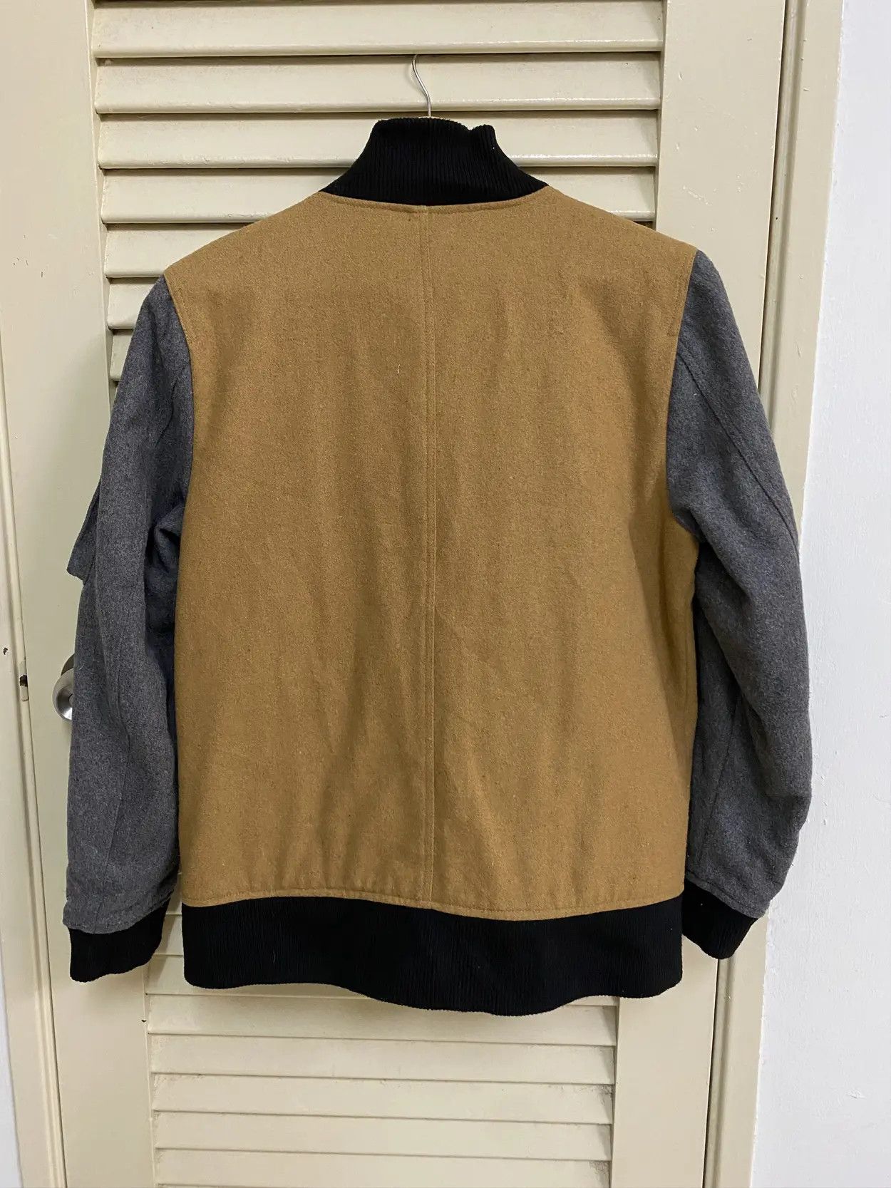 Tete Homme SS18 Wool Blend Varsity Jacket Tete Homme Issey Miyake Size US S / EU 44-46 / 1 - 3 Thumbnail
