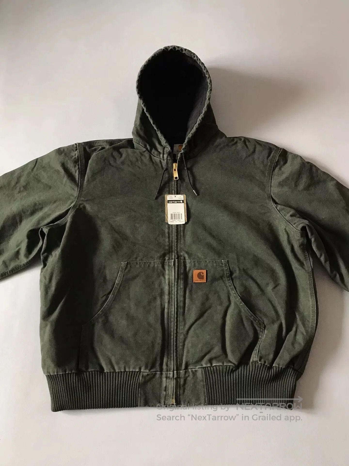 Carhartt Carhartt J130 Moss Green Hooded Jacket. Size US XL / EU 56 / 4 - 4 Thumbnail