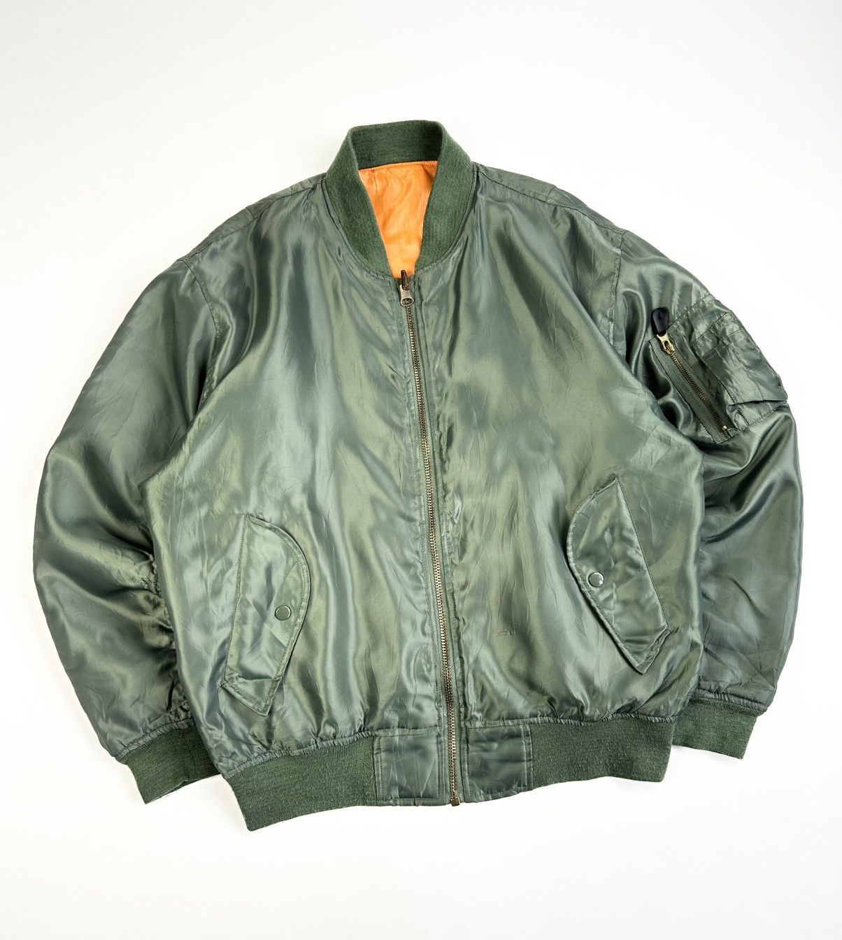 Japanese Brand Vintage Bomber Jacket MA-1 Military Japanese style Size US L / EU 52-54 / 3 - 4 Thumbnail
