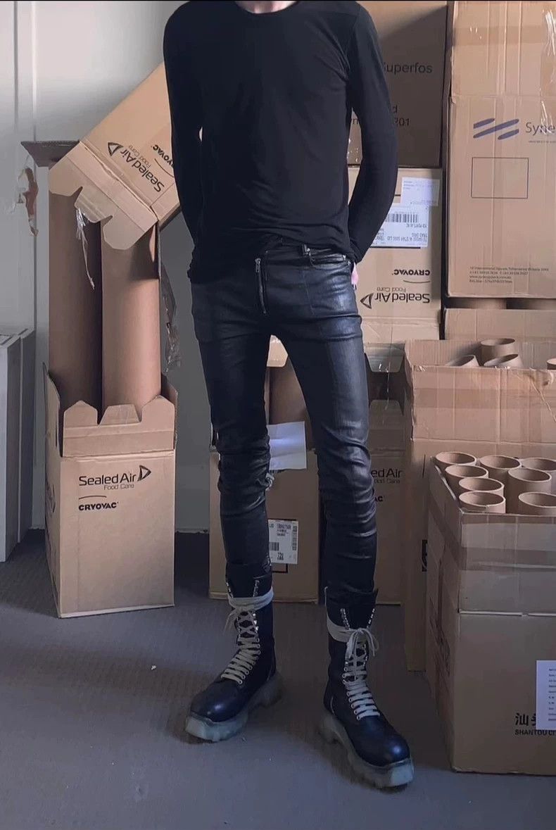 Rick Owens rick owens waxed long pants-2508 Size US 30 / EU 46 - 4 Thumbnail