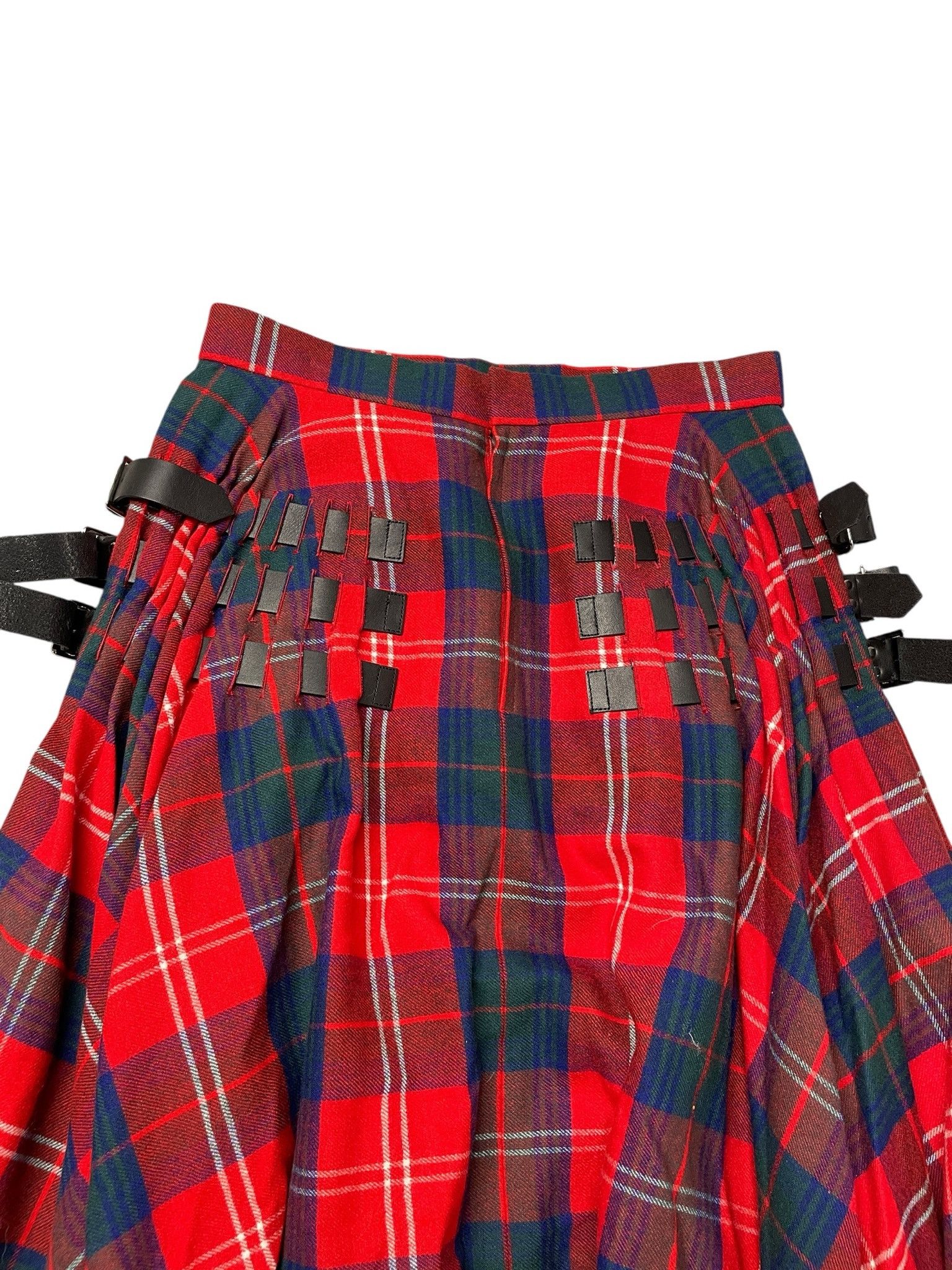 Other Vintage Noir Kei Ninomiya Tartan Punk Designer Skirt Size 29" - 4 Thumbnail