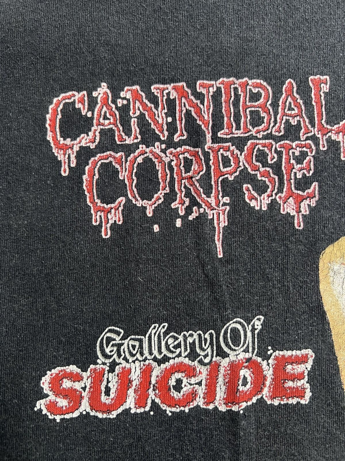 Vintage Cannibal Corpse 90s Gallery of Suicide Long Sleeve Size US XL / EU 56 / 4 - 12 Thumbnail