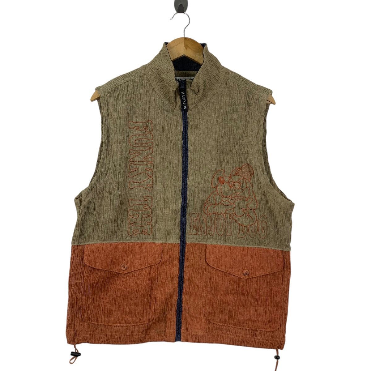 Vintage Vintage MAGIXSON CITY CLUB Funky Time Cartoon Vest Jacket Size L / US 10 / IT 46 - 4 Thumbnail