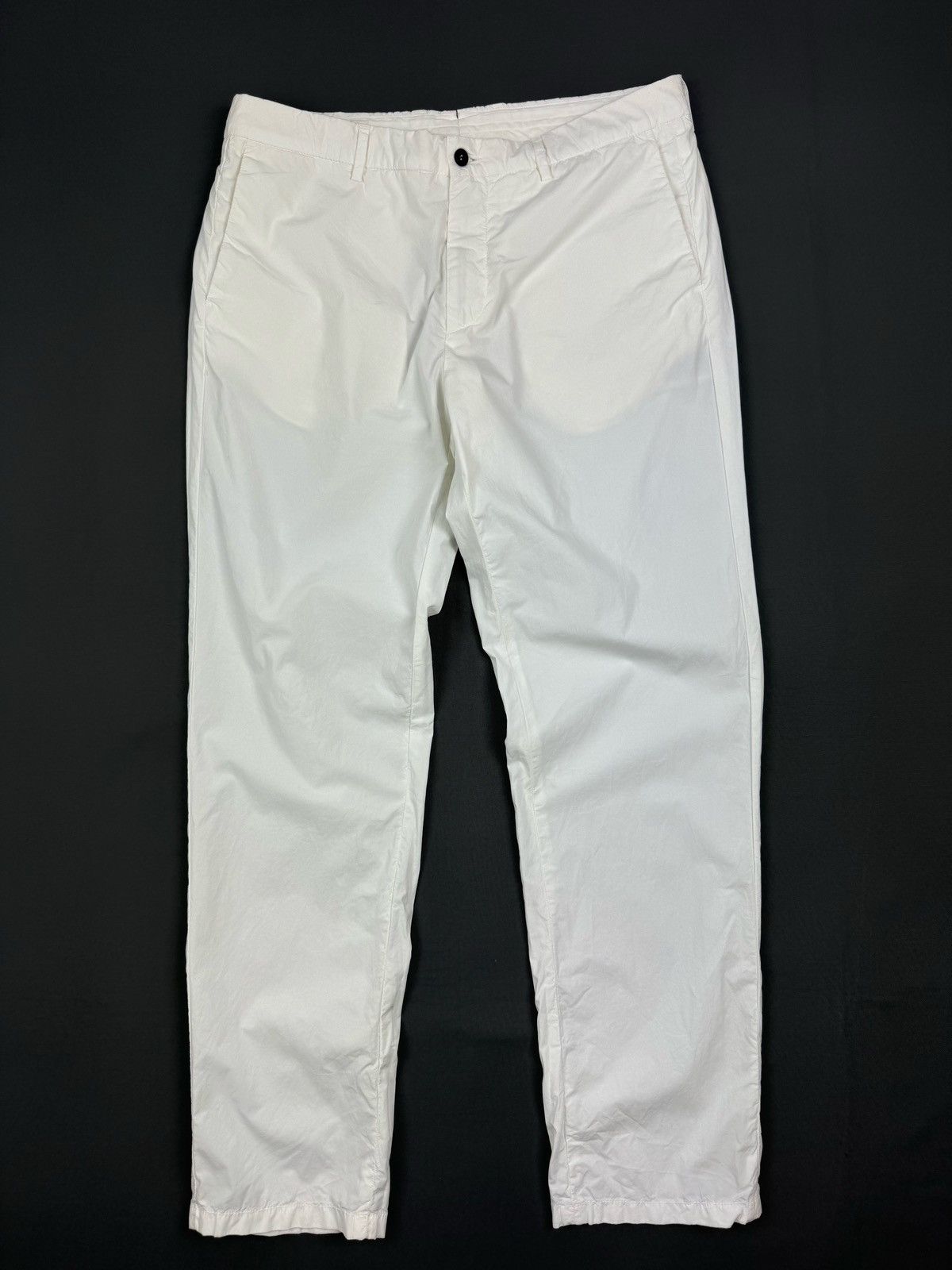 Alfred Dunhill Dunhill London Light White Summer Chino Pants Size US 35 - 3 Thumbnail