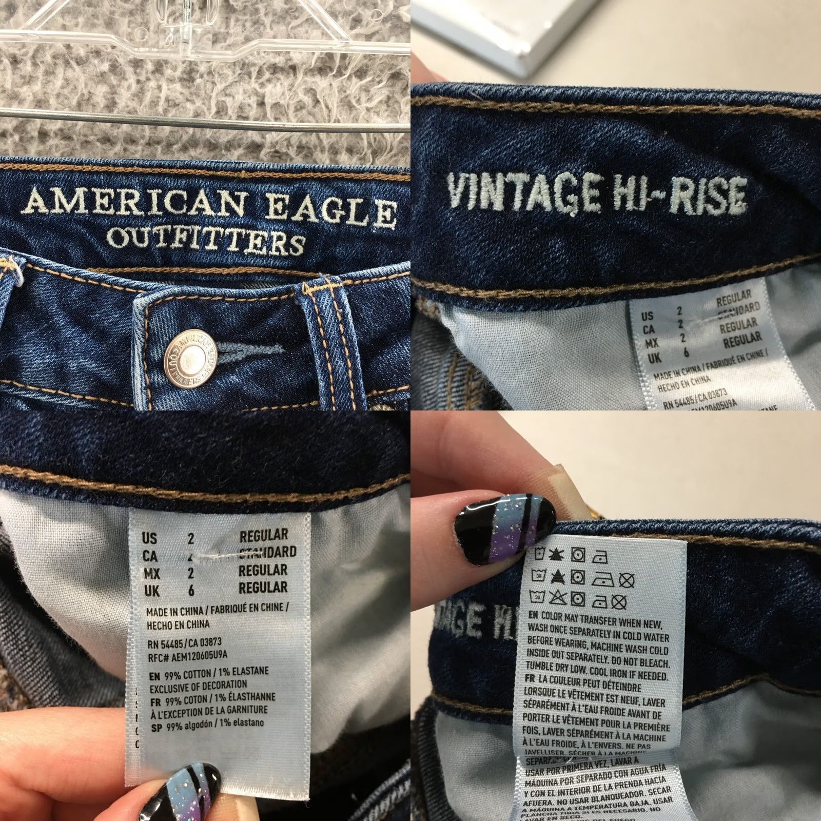 American Eagle Outfitters VINTAGE American Eagle Outfitters Jeans Skinny Womens 2R Blue Size 26" / US 2 / IT 38 - 10 Thumbnail