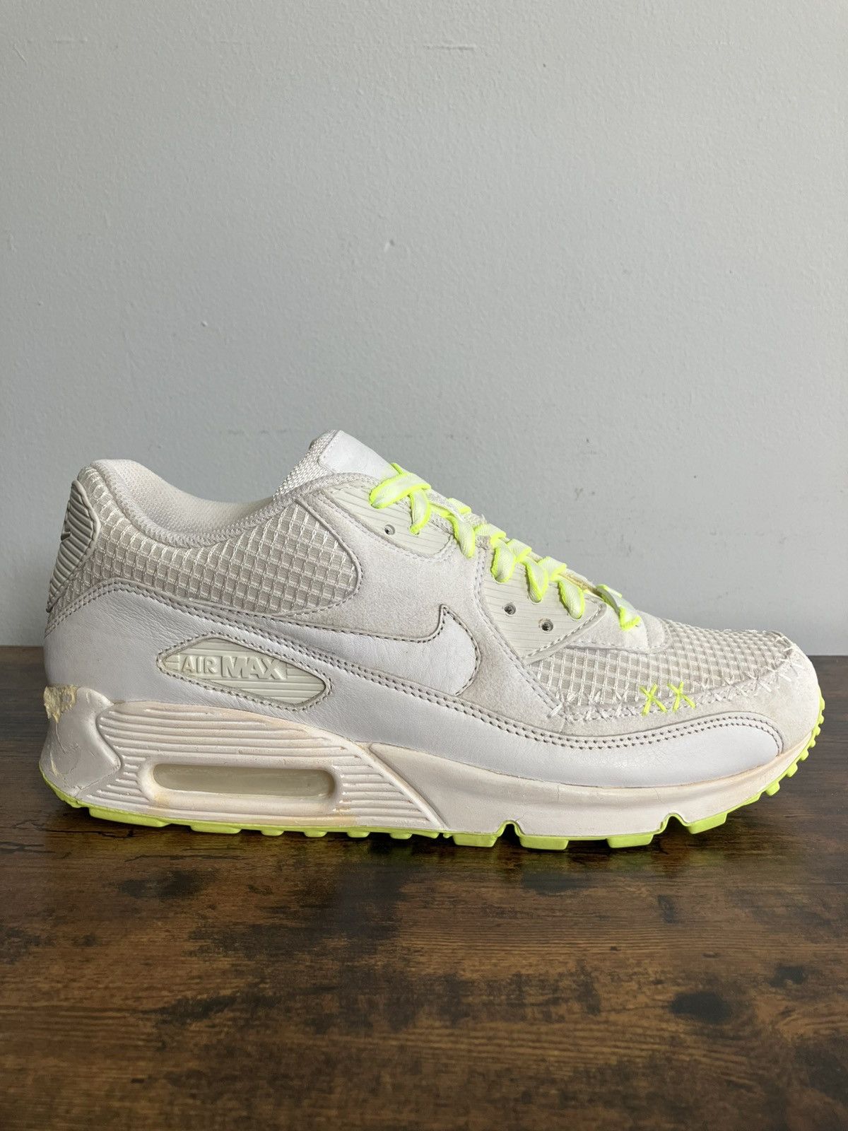 Nike KAWS x Nike Air Max 90 Premium White Size US 9 / EU 42 - 4 Thumbnail