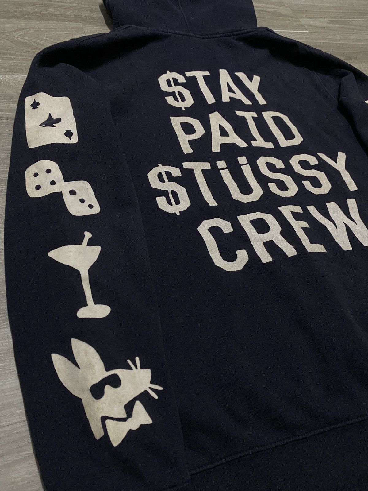 Stussy VINTAGE - STAY PAID STUSSY CREW DOLLAR SIGN HOODIE ZIP UP Size US M / EU 48-50 / 2 - 2 Thumbnail
