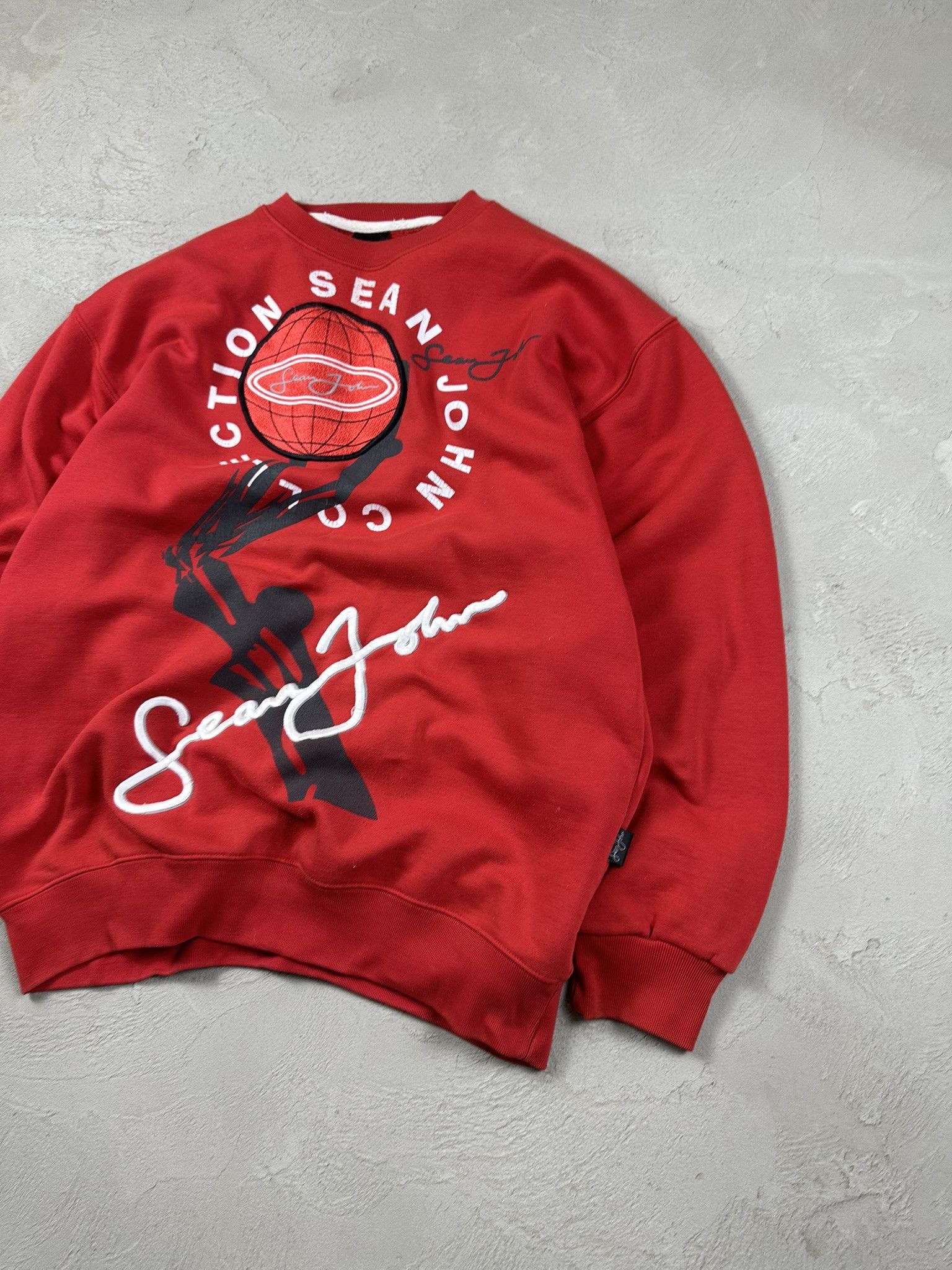 Sean John 2000s Vintage Sean John Hiphop Boxy Y2k Crewneck Size US XXL / EU 58 / 5 - 3 Thumbnail