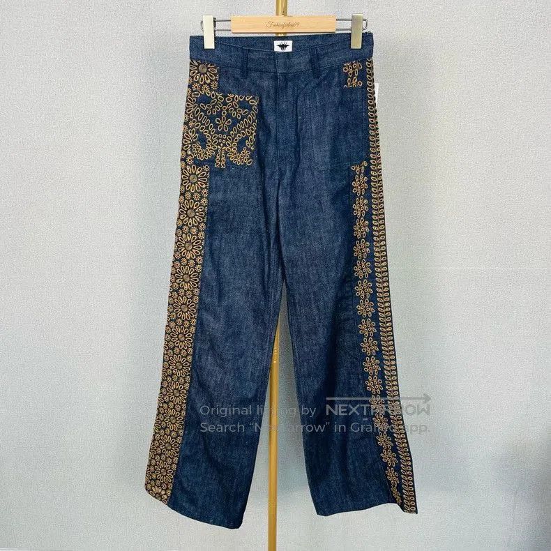 Dior Dior Embroidered Cutout Pocket Jeans. Size US 34 / EU 50 - 1 Thumbnail