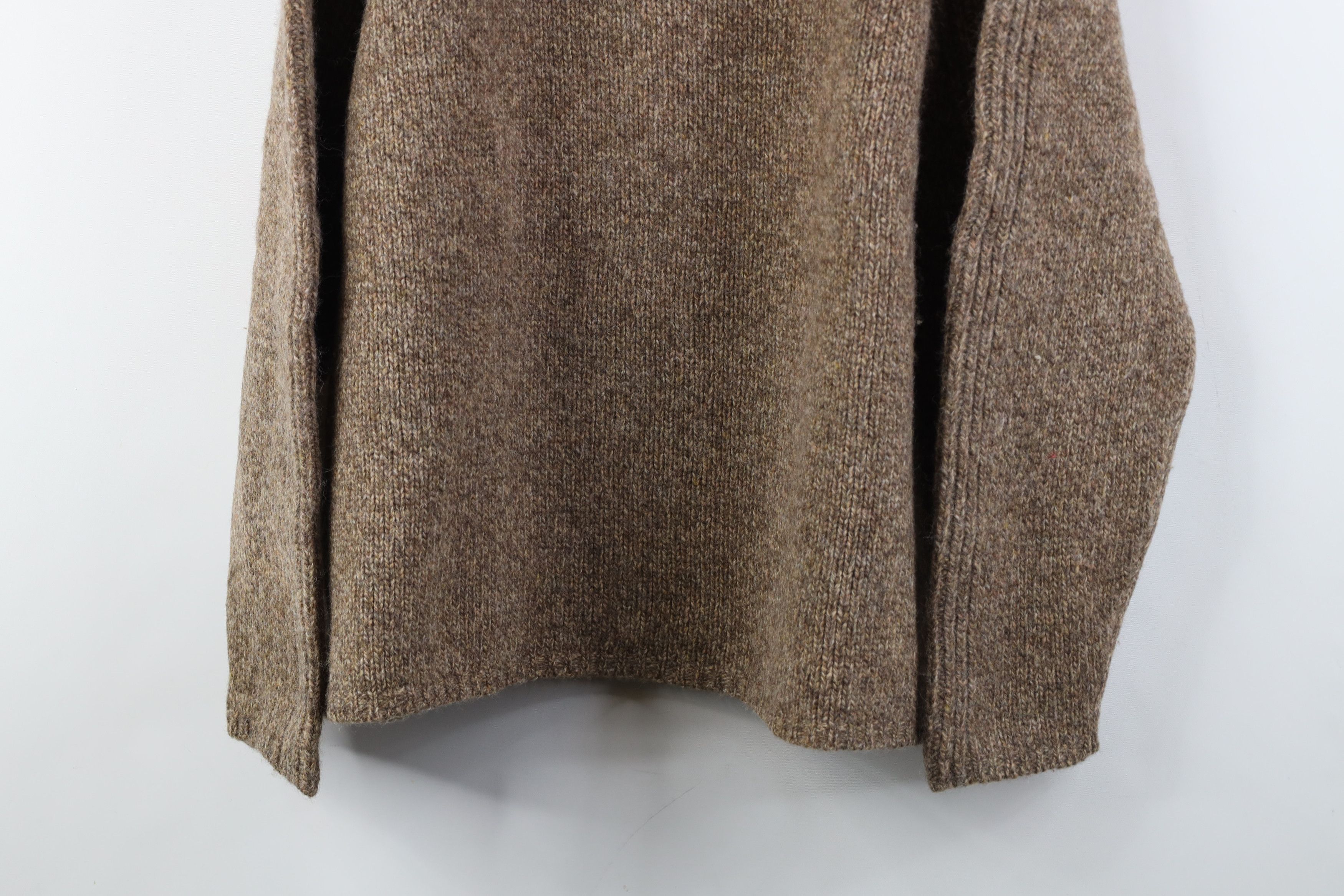 Vintage Vintage 90s Streetwear Knit V-Neck Sweater Heather Brown Size XL / US 12-14 / IT 48-50 - 3 Thumbnail