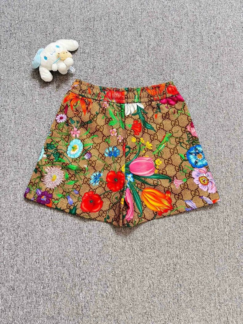 Gucci Gucci SizeS Floral GG old flower full logo shorts Size US 29 - 2 Thumbnail