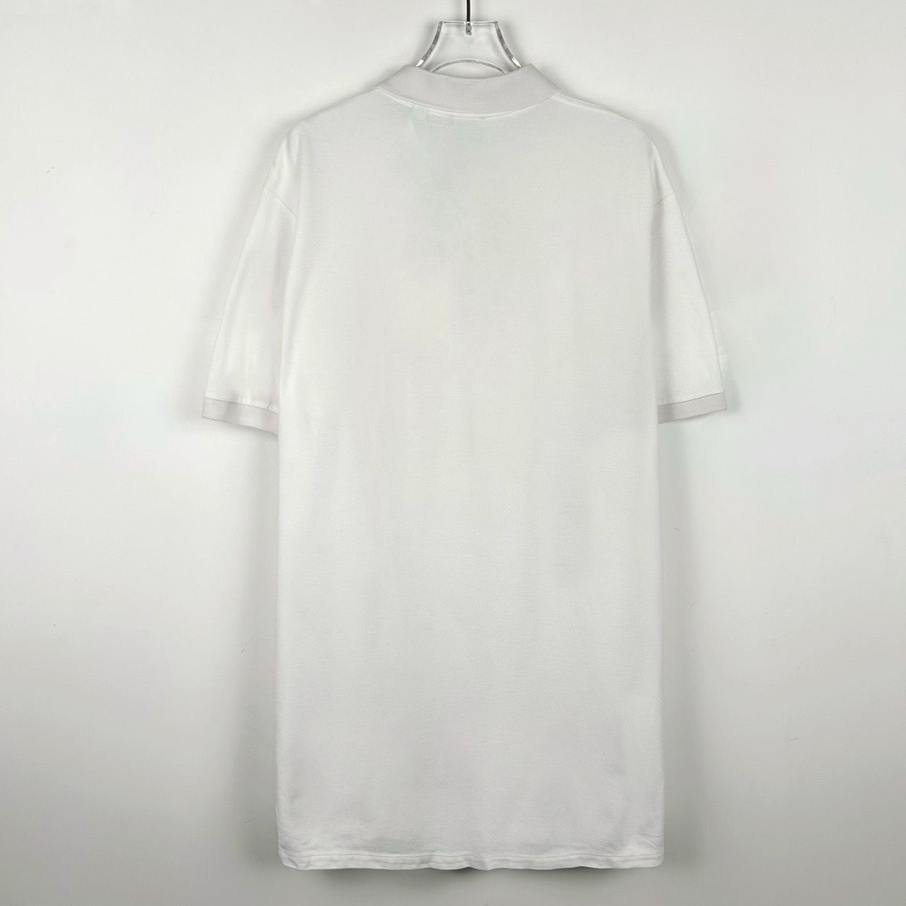 Burberry Burberry White Polo Shirt With Embroidered Coordinates Desig Size US XL / EU 56 / 4 - 2 Thumbnail