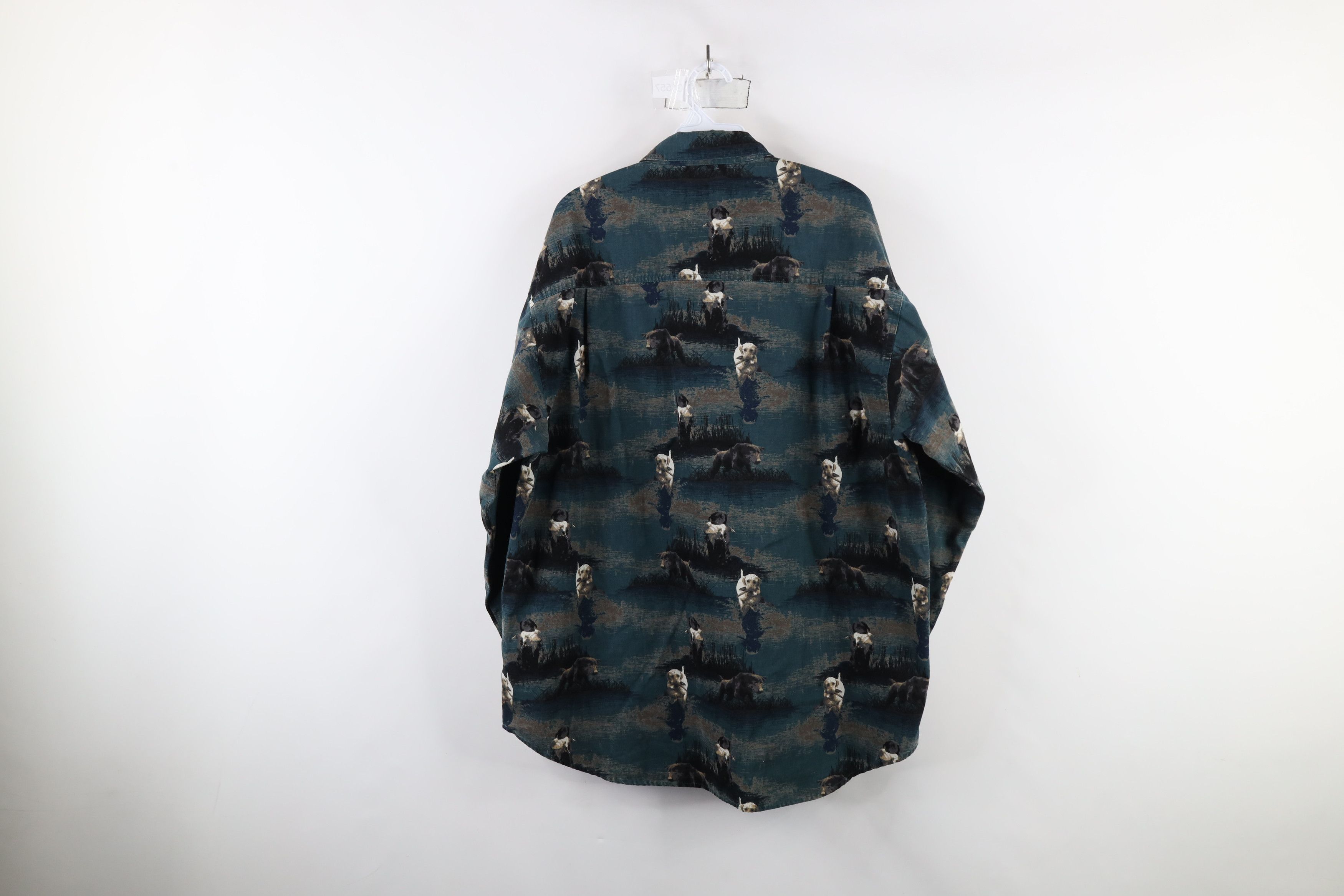 Columbia × Vintage Vintage Columbia Hunting All Over Print Button Down Shirt Size US L / EU 52-54 / 3 - 12 Thumbnail