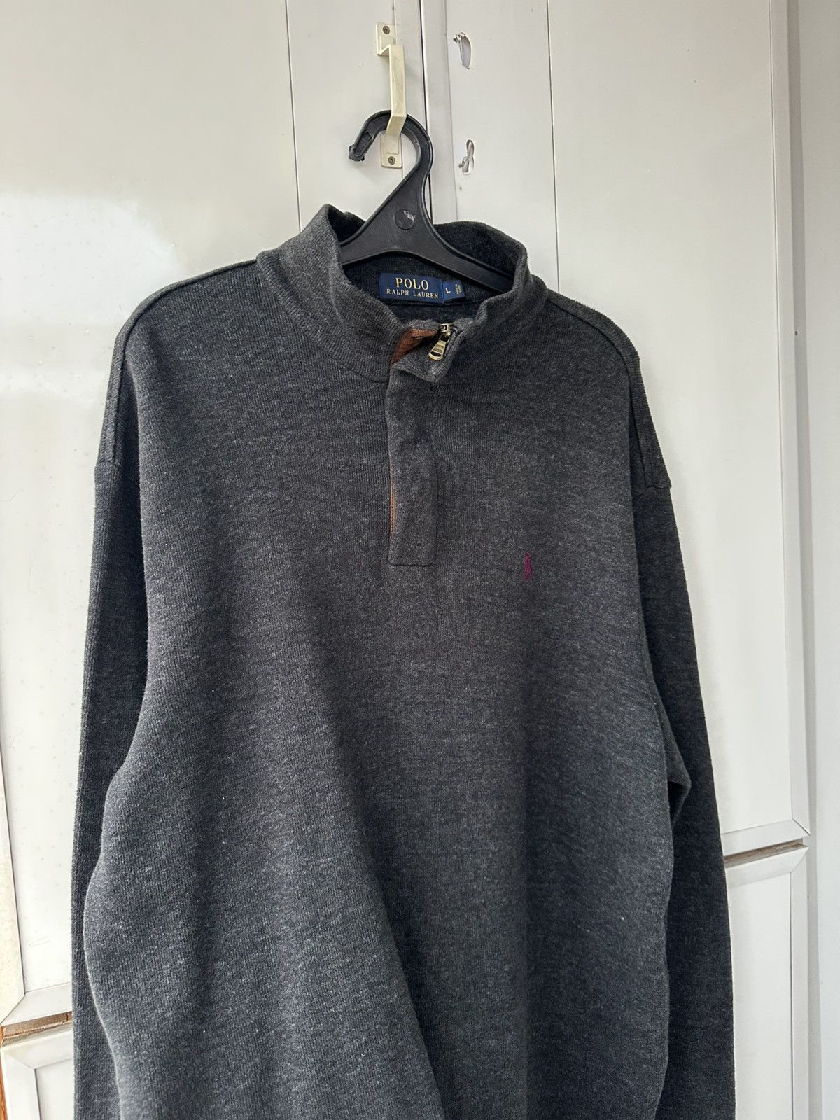 Polo Ralph Lauren Vintage Polo Ralph Lauren Half-zip Purple Logo Size US L / EU 52-54 / 3 - 10 Thumbnail