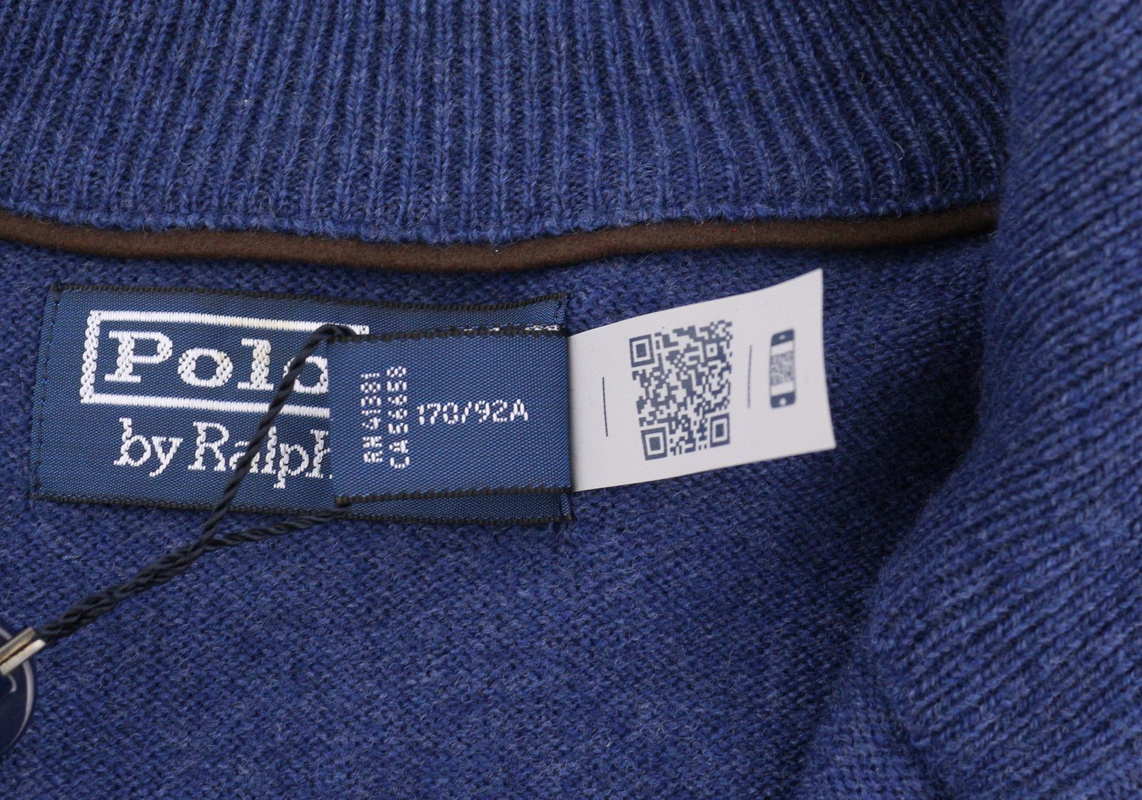 Ralph Lauren NAVY S Wool Tight Knit Half Zip Pullover 86948 Size US S / EU 44-46 / 1 - 8 Thumbnail