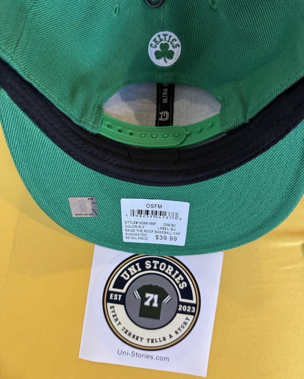 NBA Boston Celtics Ultra Game Snapback hat Green NEW WITH TAGS Size ONE SIZE - 3 Thumbnail